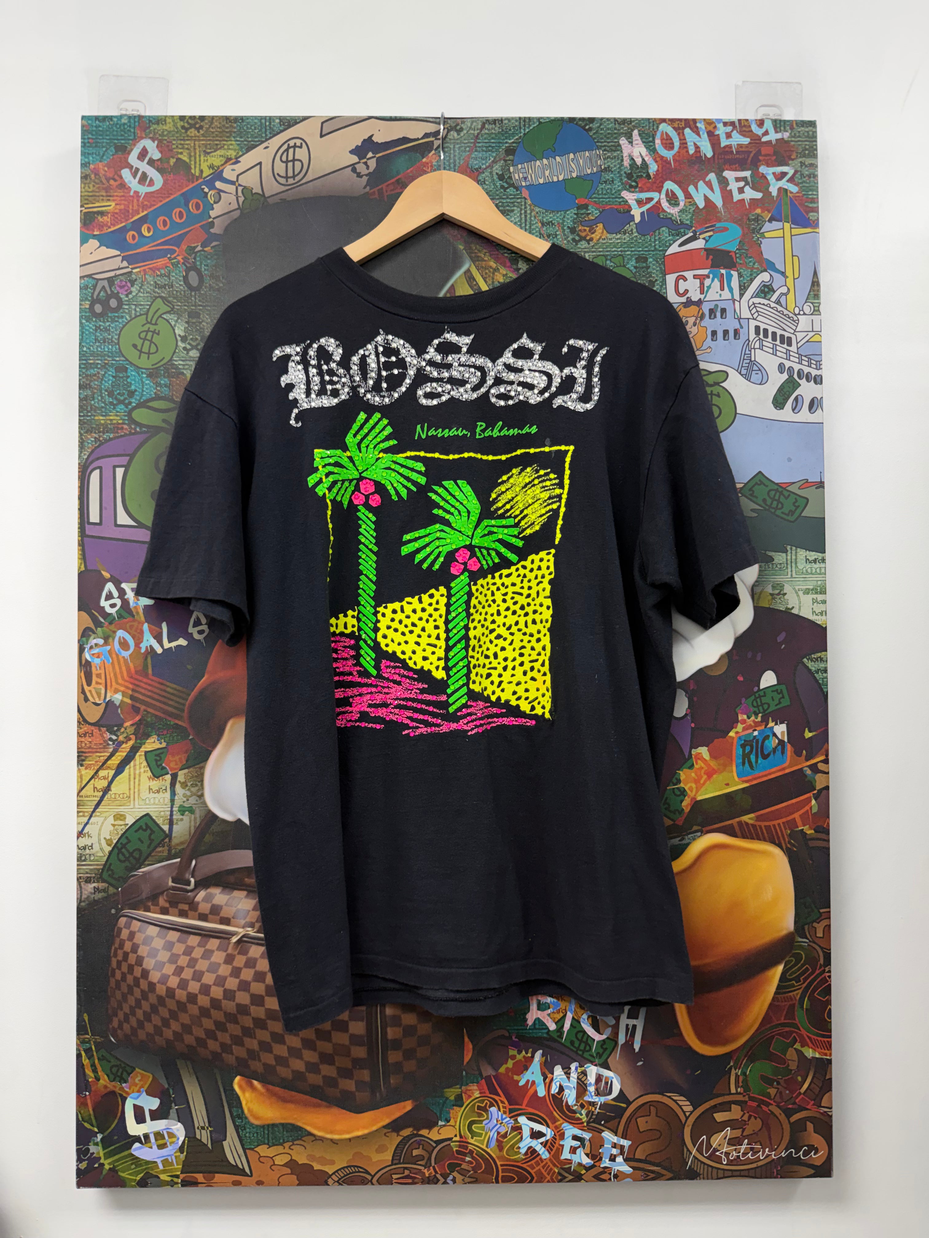 Bossi Black Rhinestone Bahamas Tee