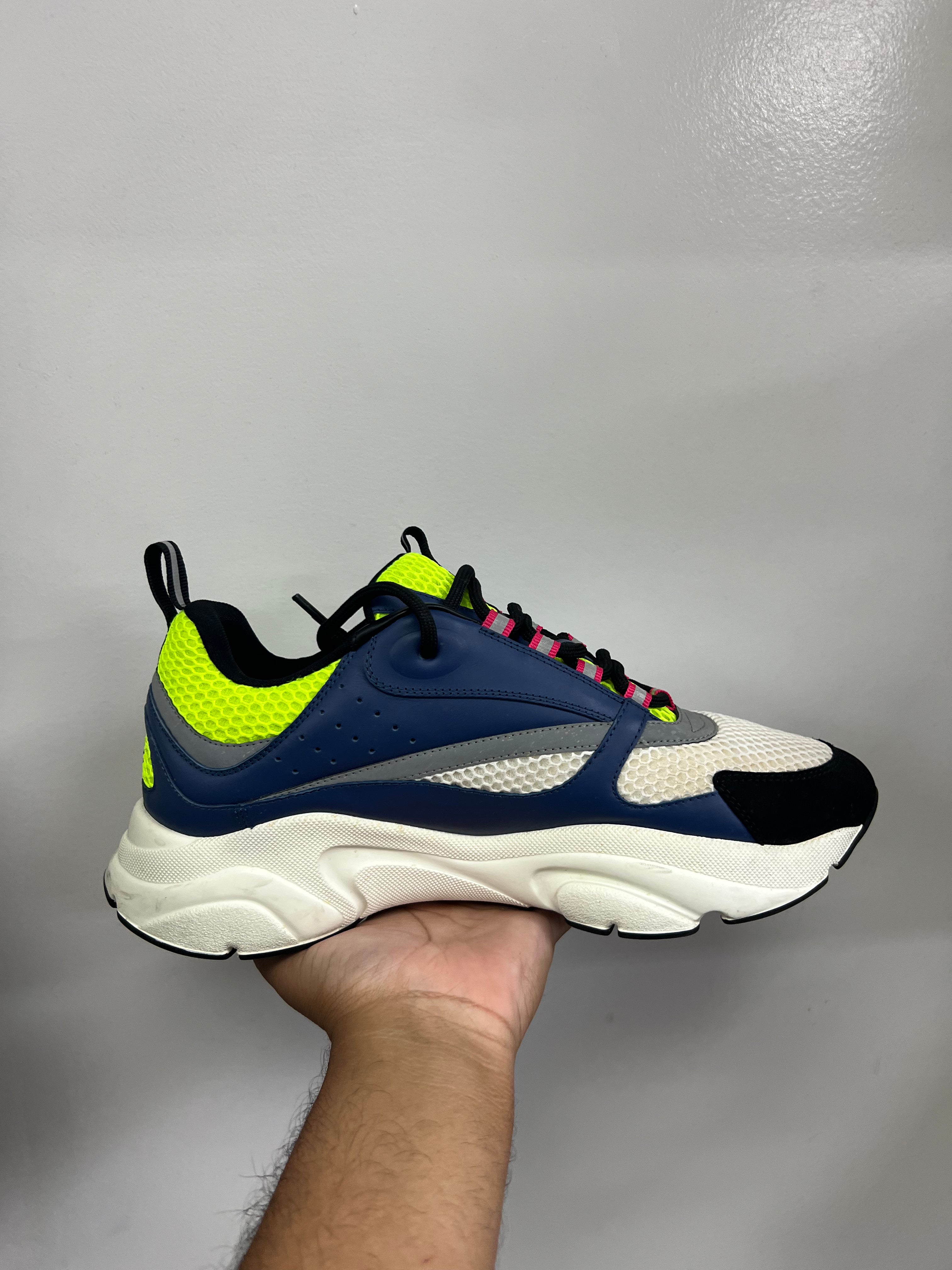 Dior Navy Lime B22 Sneakers