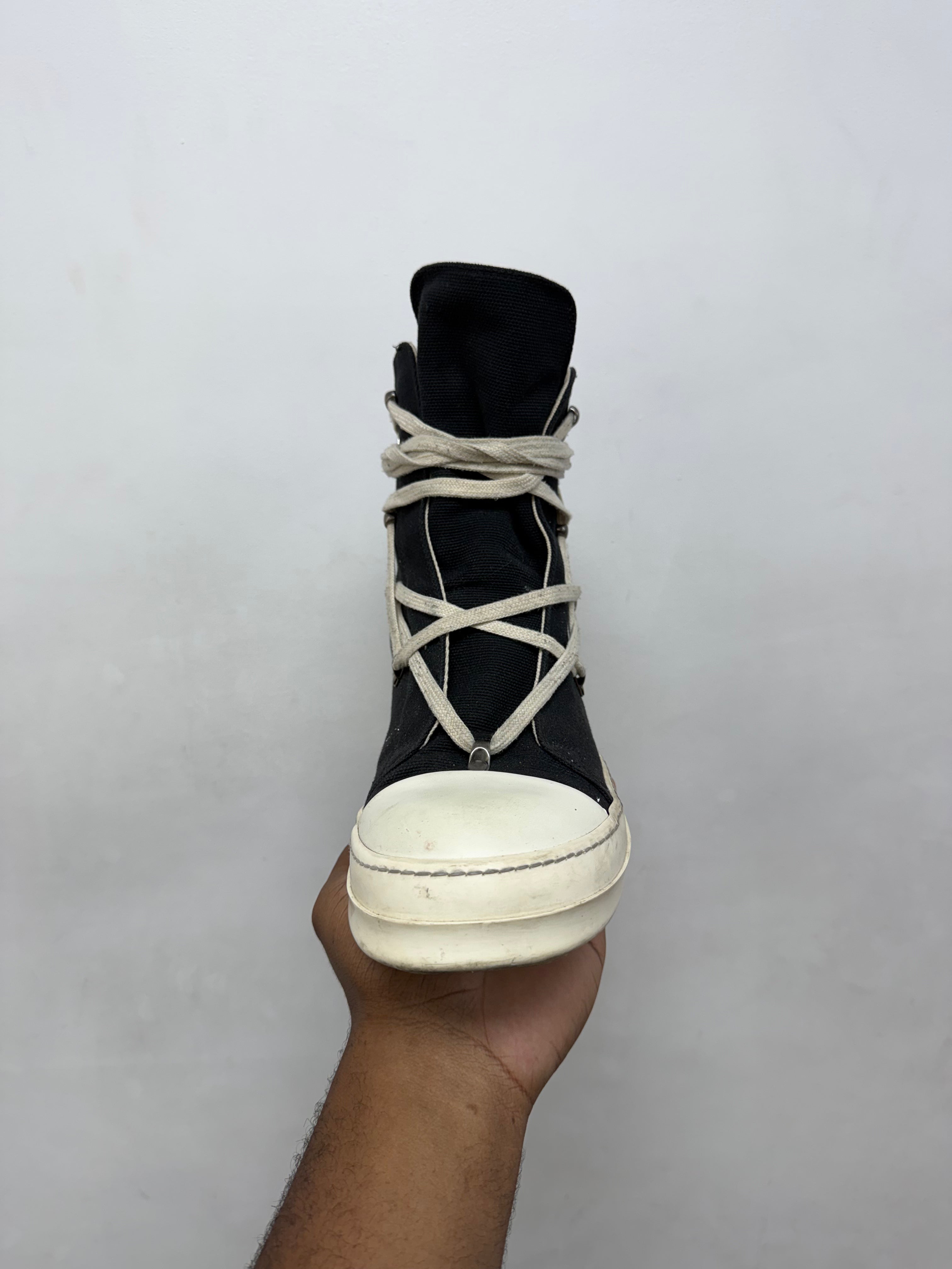 Rick Owens Black Hexa DRKSHDW Hi Sneakers