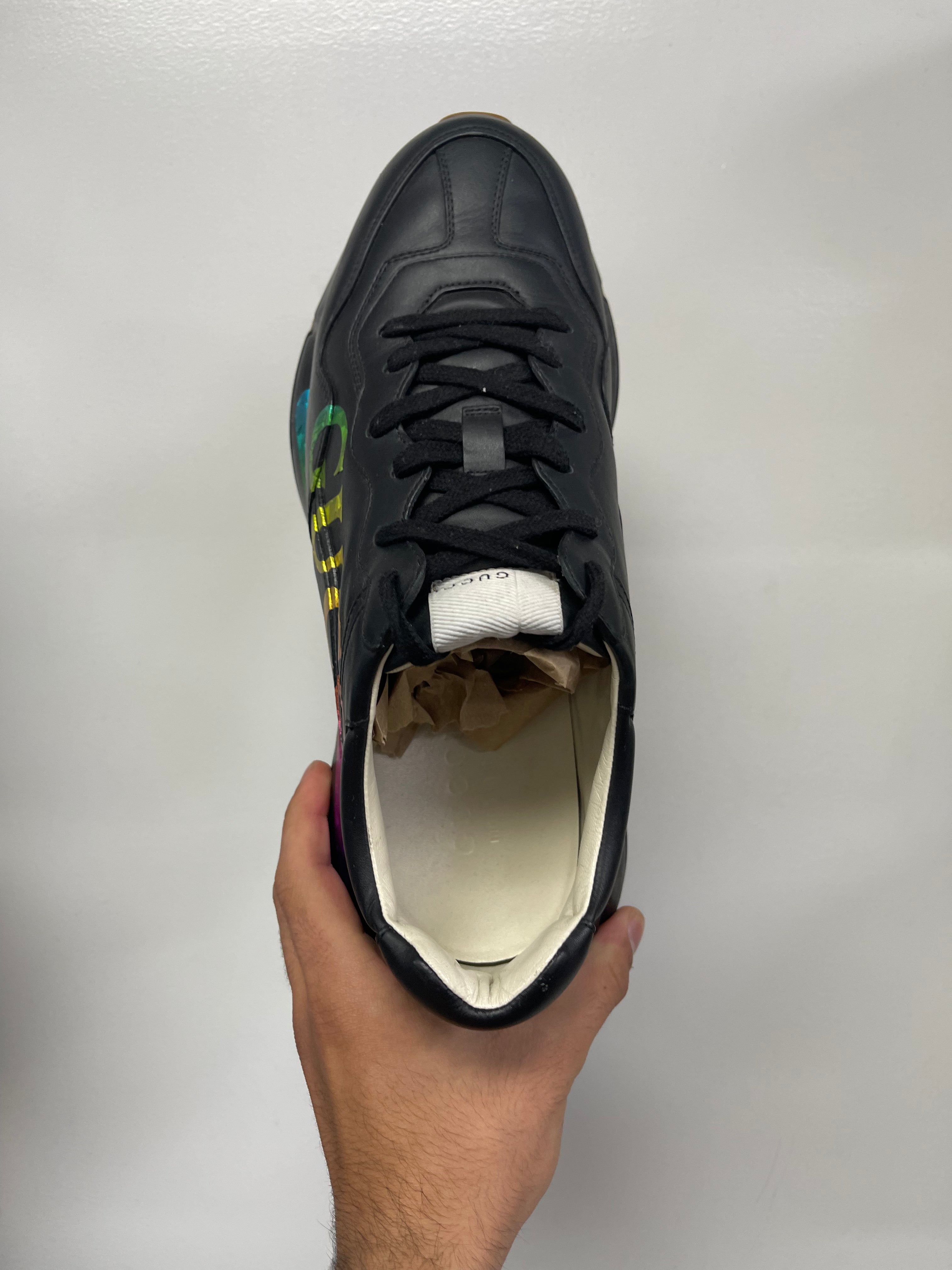 Gucci Black Multi Logo Sneakers