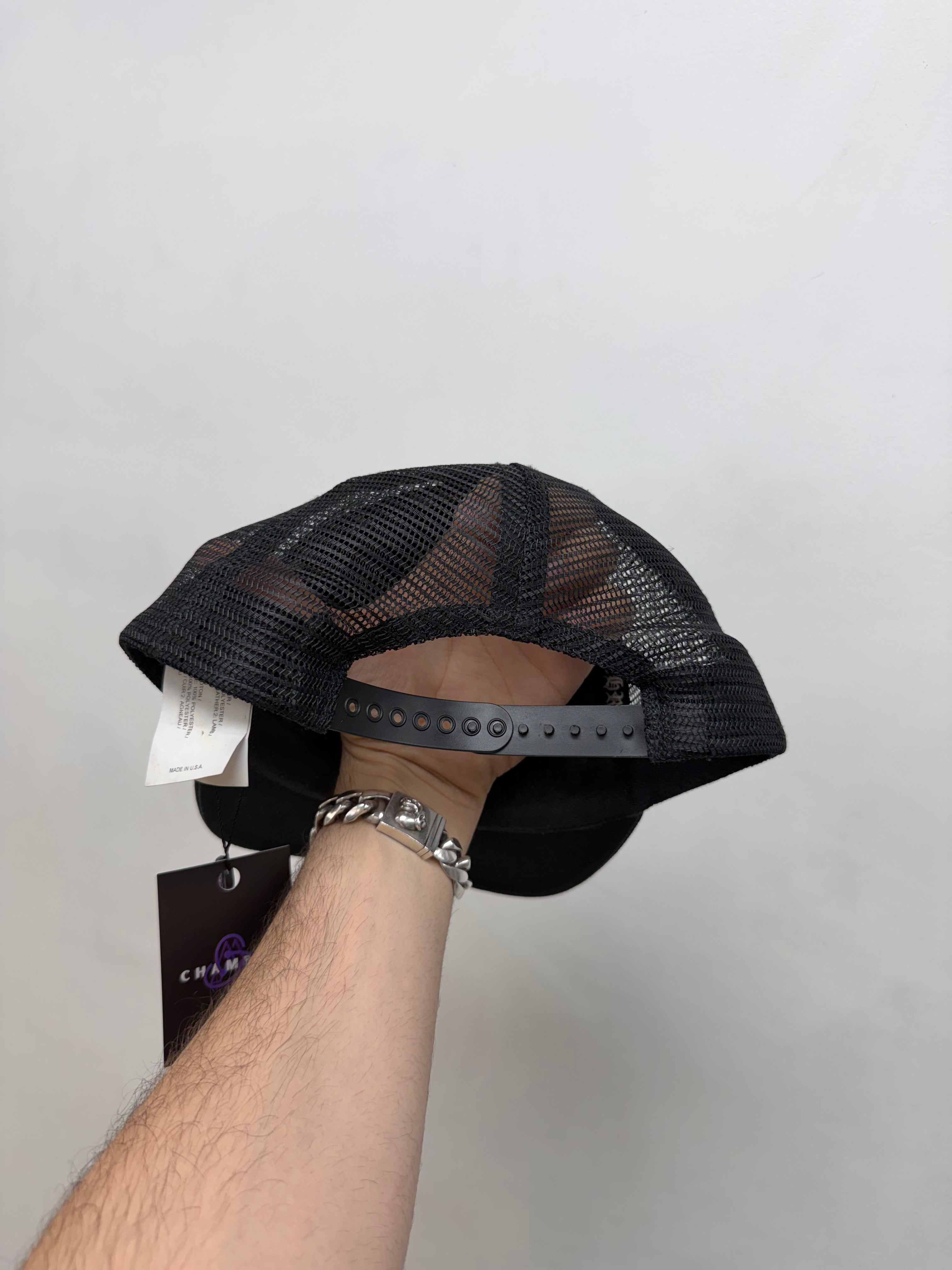 Chrome Hearts Matty Boy Black Red Chomper Trucker Cap