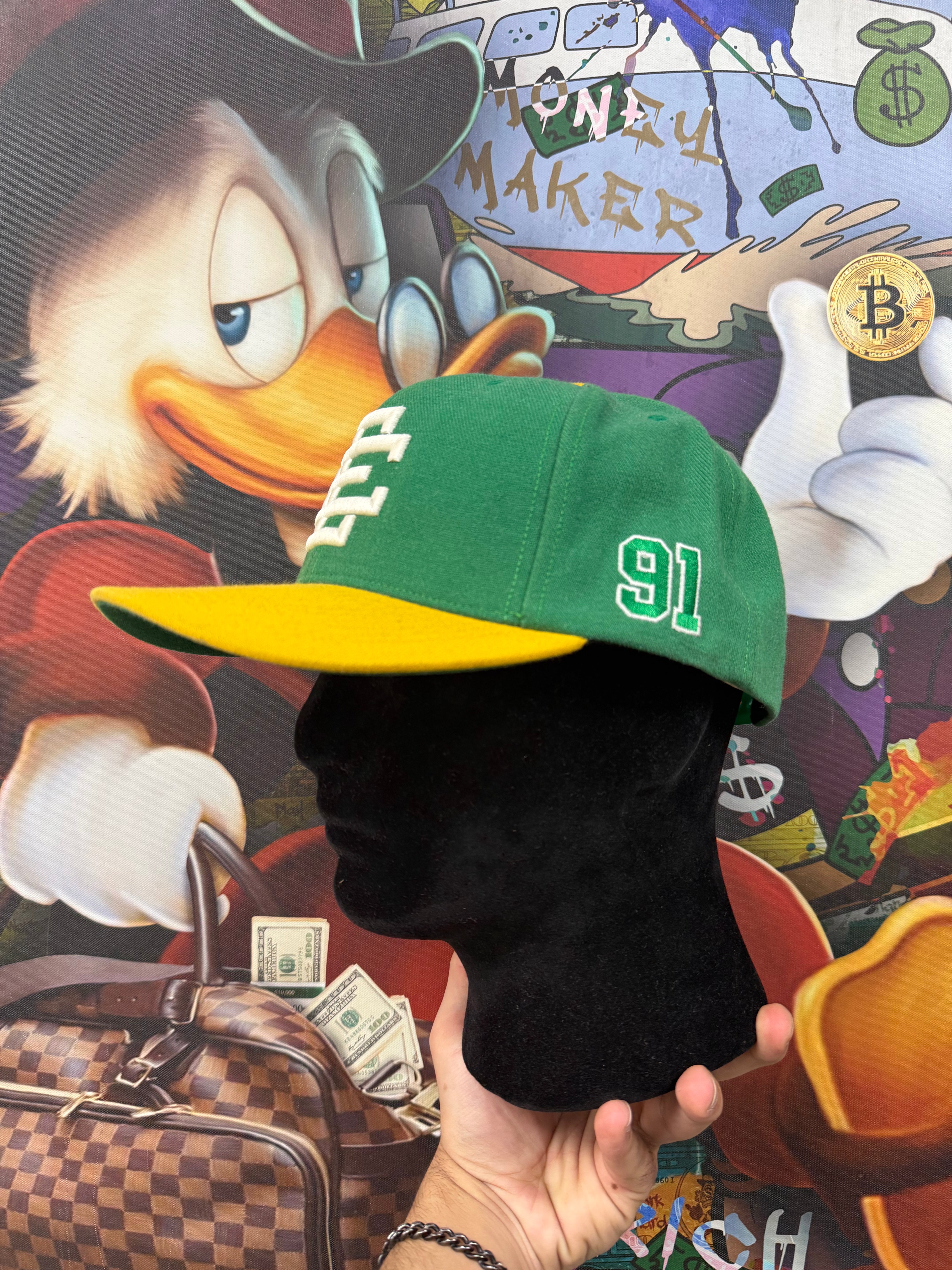 Eric Emanuel Green Yellow EE Hat