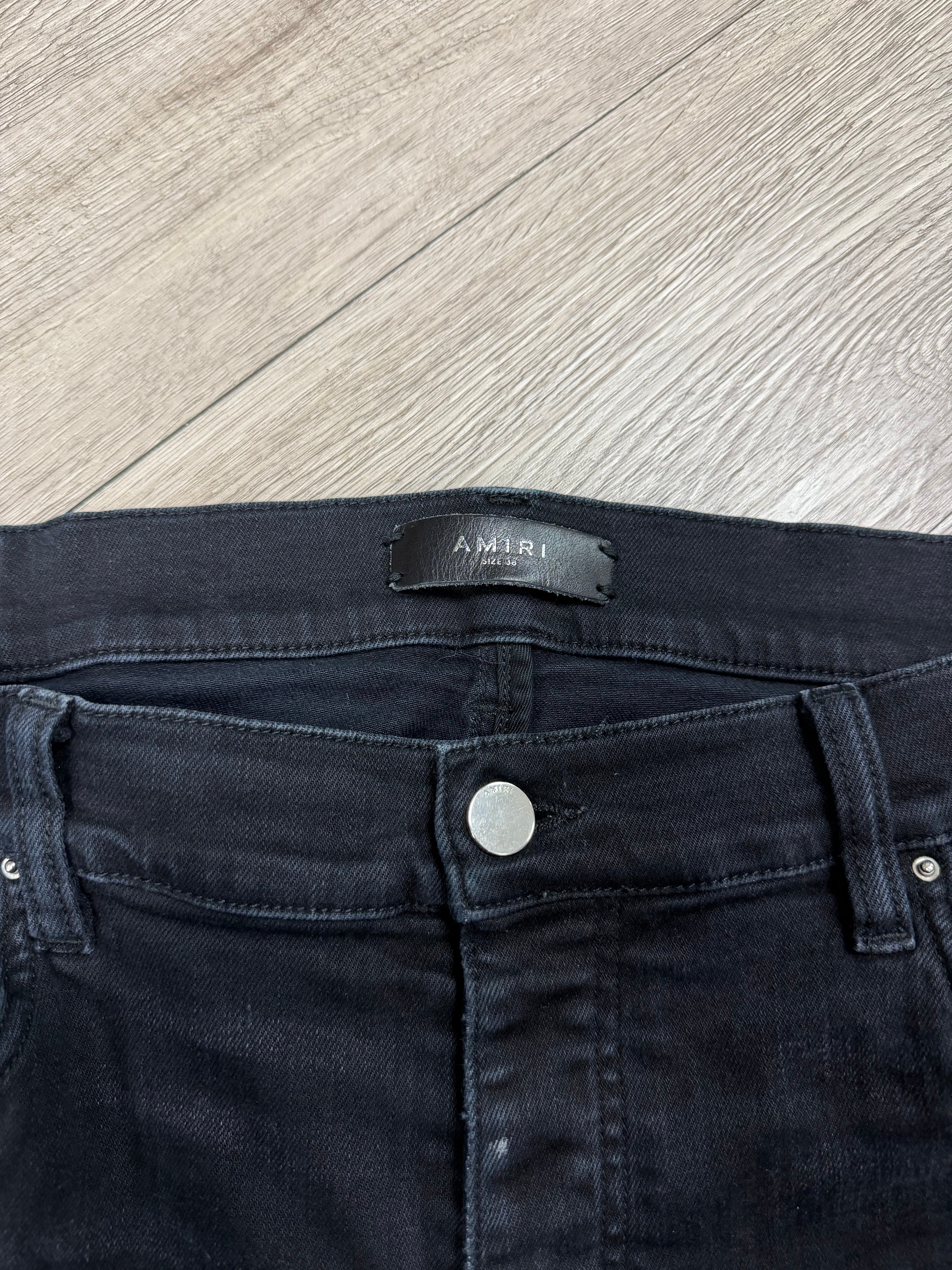 Amiri Black Old English Jeans