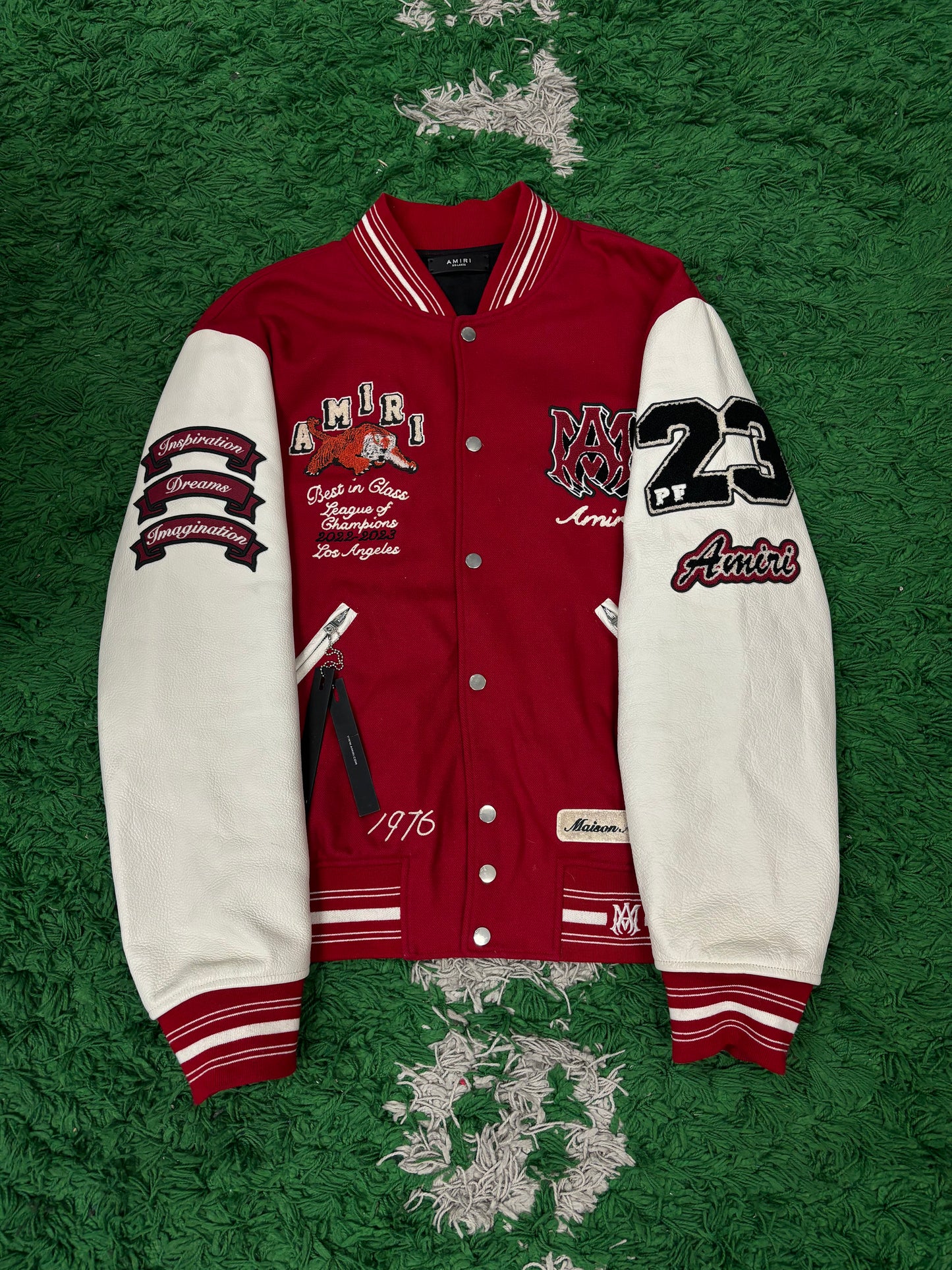 Amiri Varsity Jacket Red Tiger Used XXL