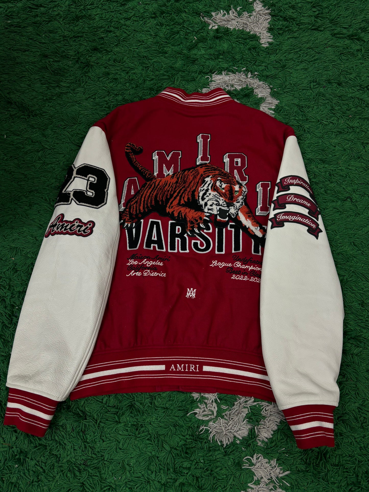 Amiri Varsity Jacket Red Tiger Used XXL