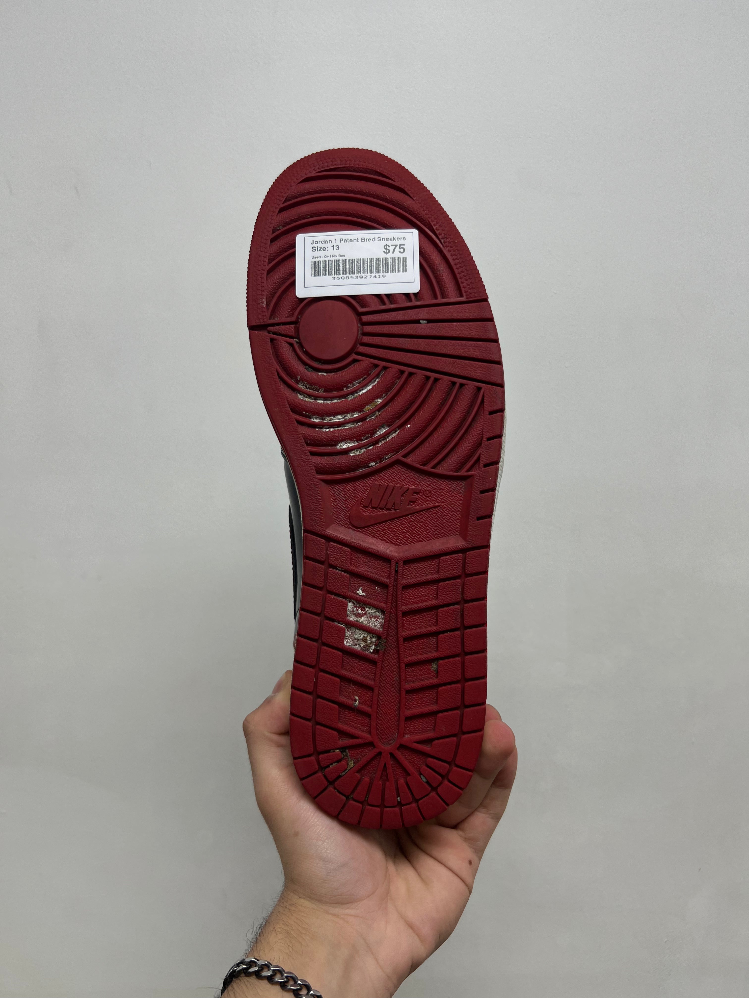 Jordan 1 Patent Bred Sneakers