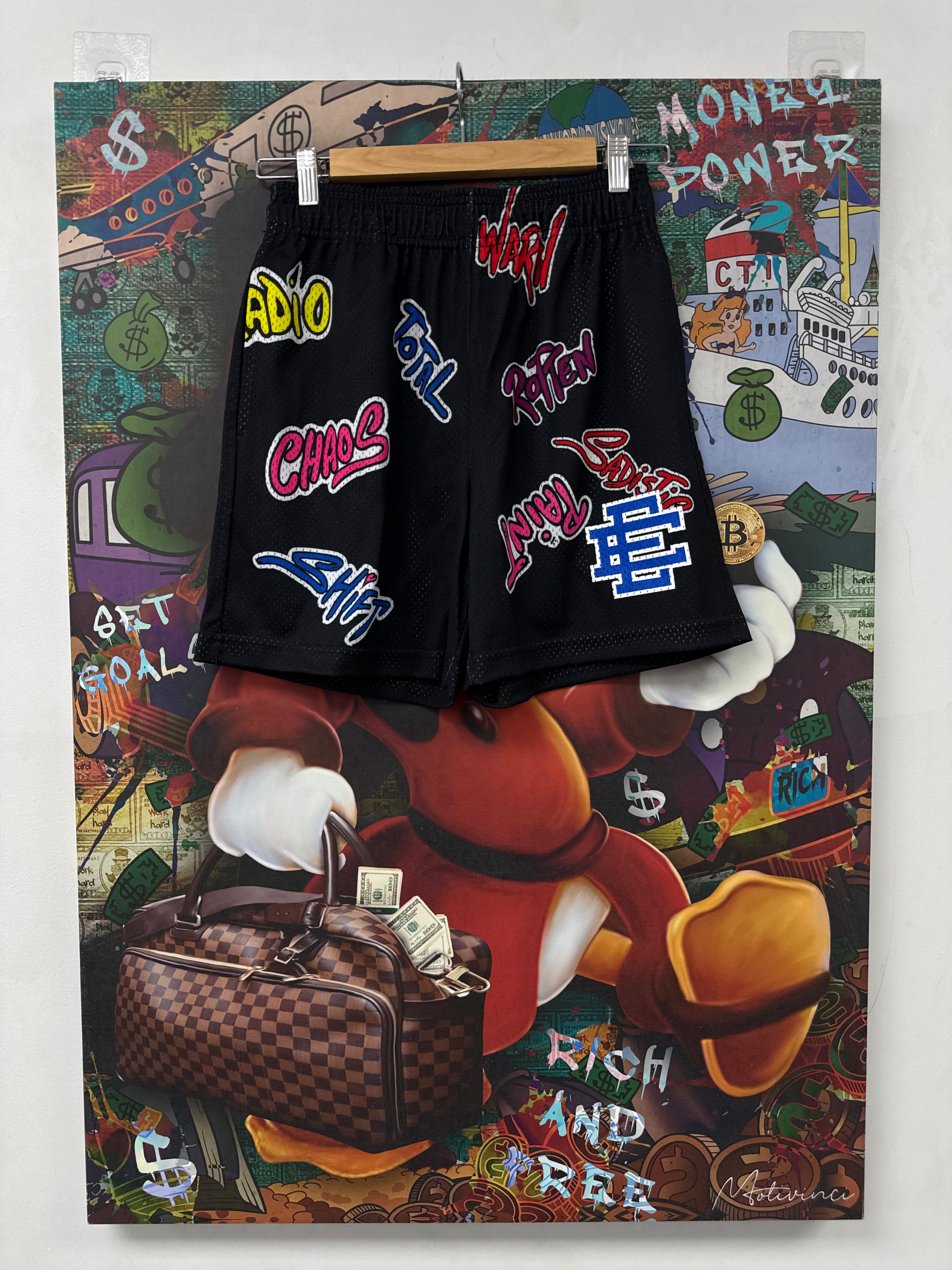 Matty Boy x Eric Emanuel Shorts Black All Over (S M L XL XXL) New