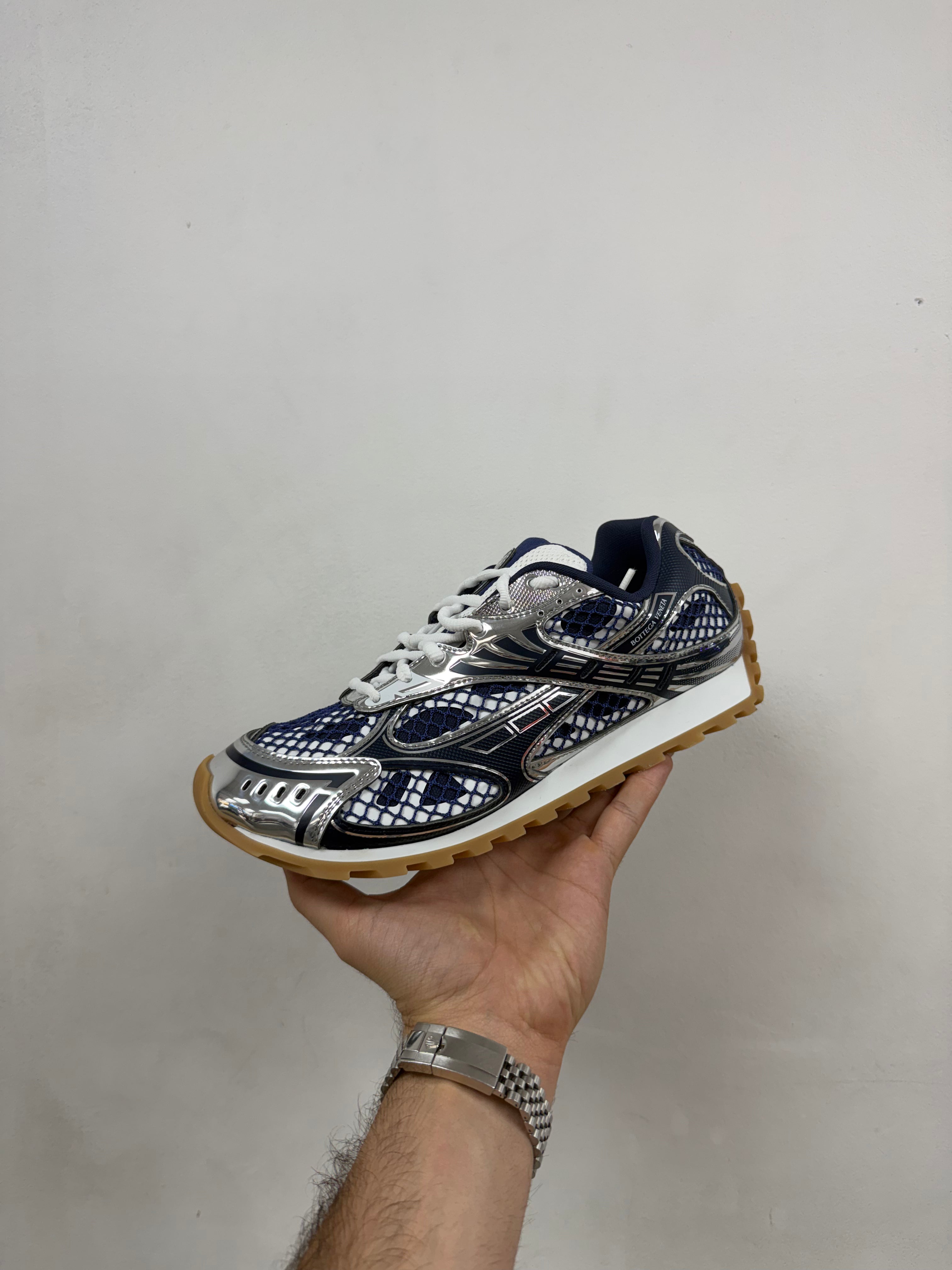 Bottega Veneta Navy Abyss Orbit Sneakers