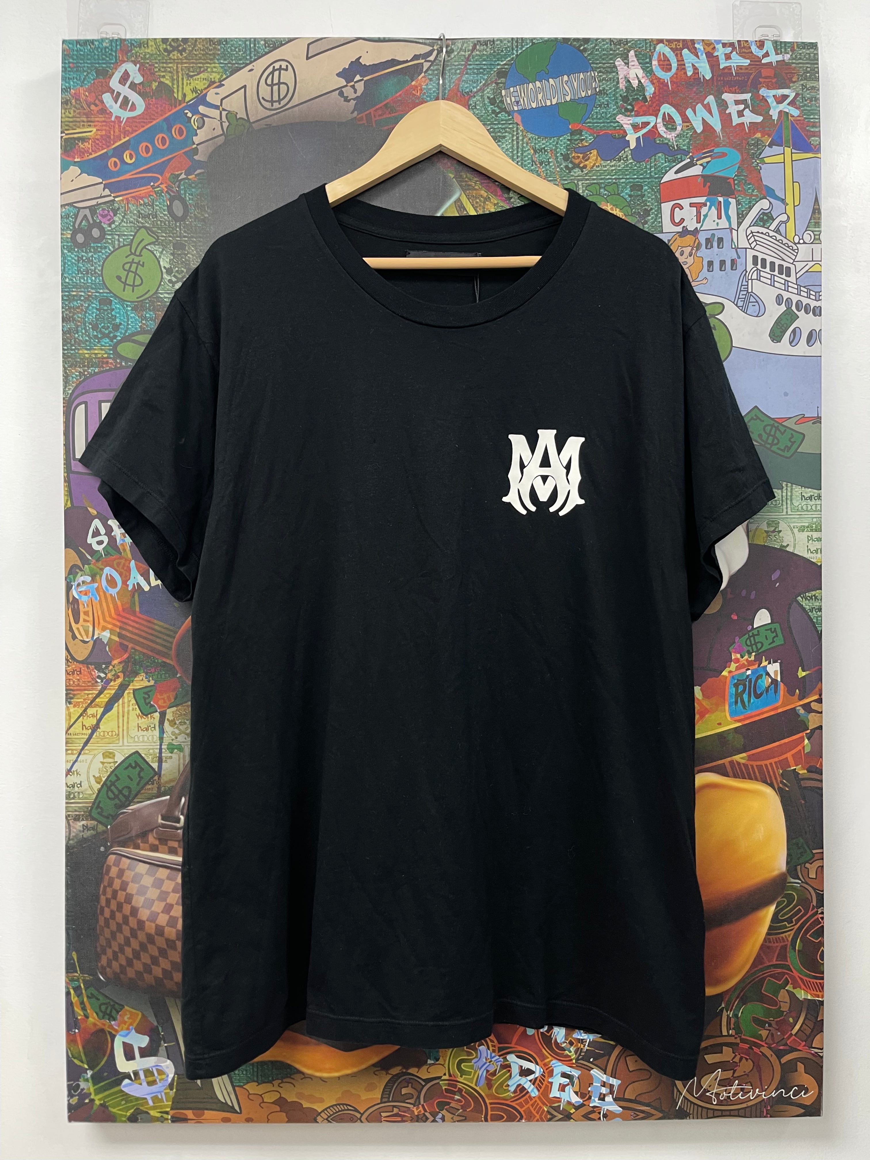 Amiri Black White MA Logo Tee