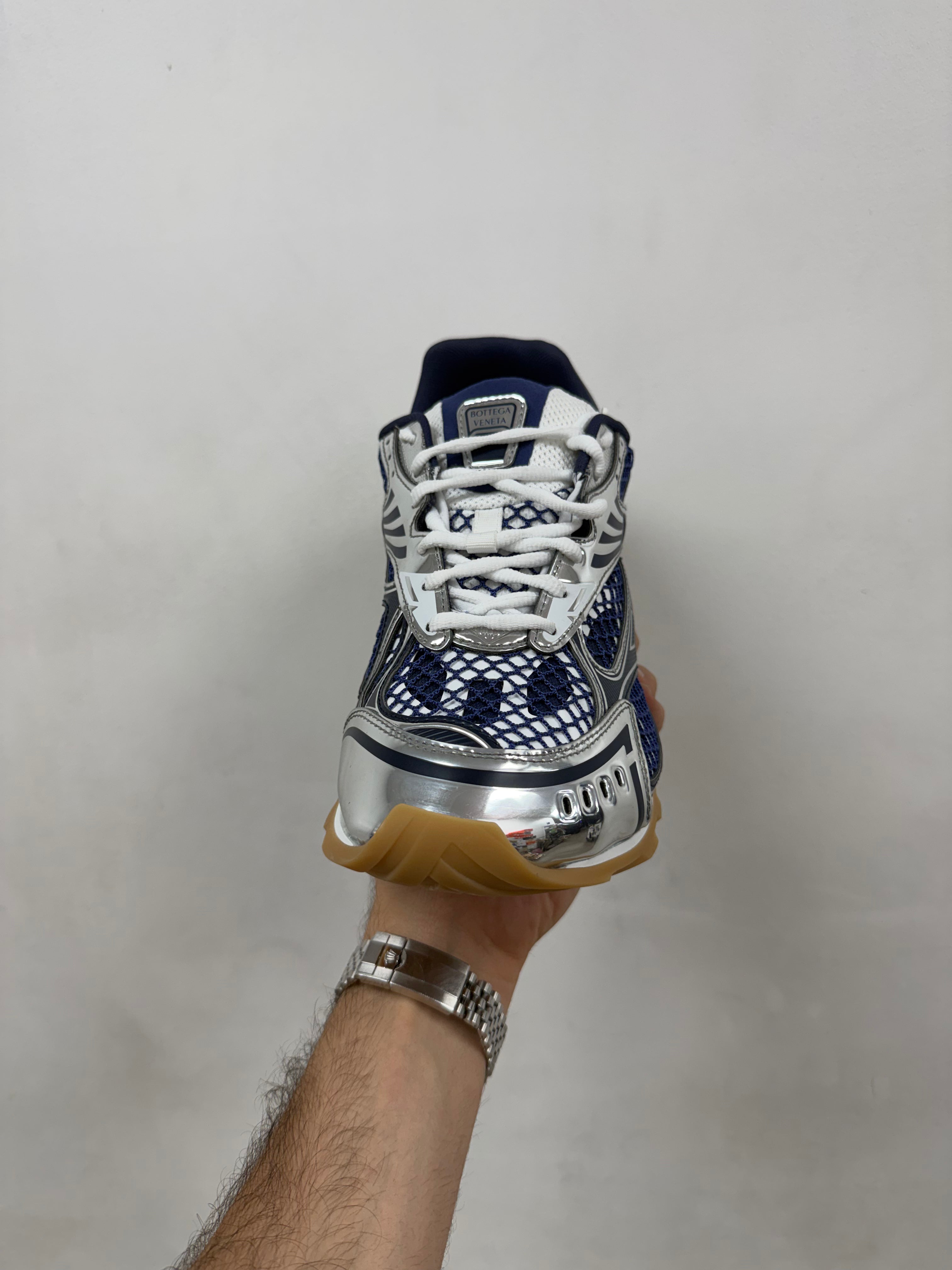 Bottega Veneta Navy Abyss Orbit Sneakers