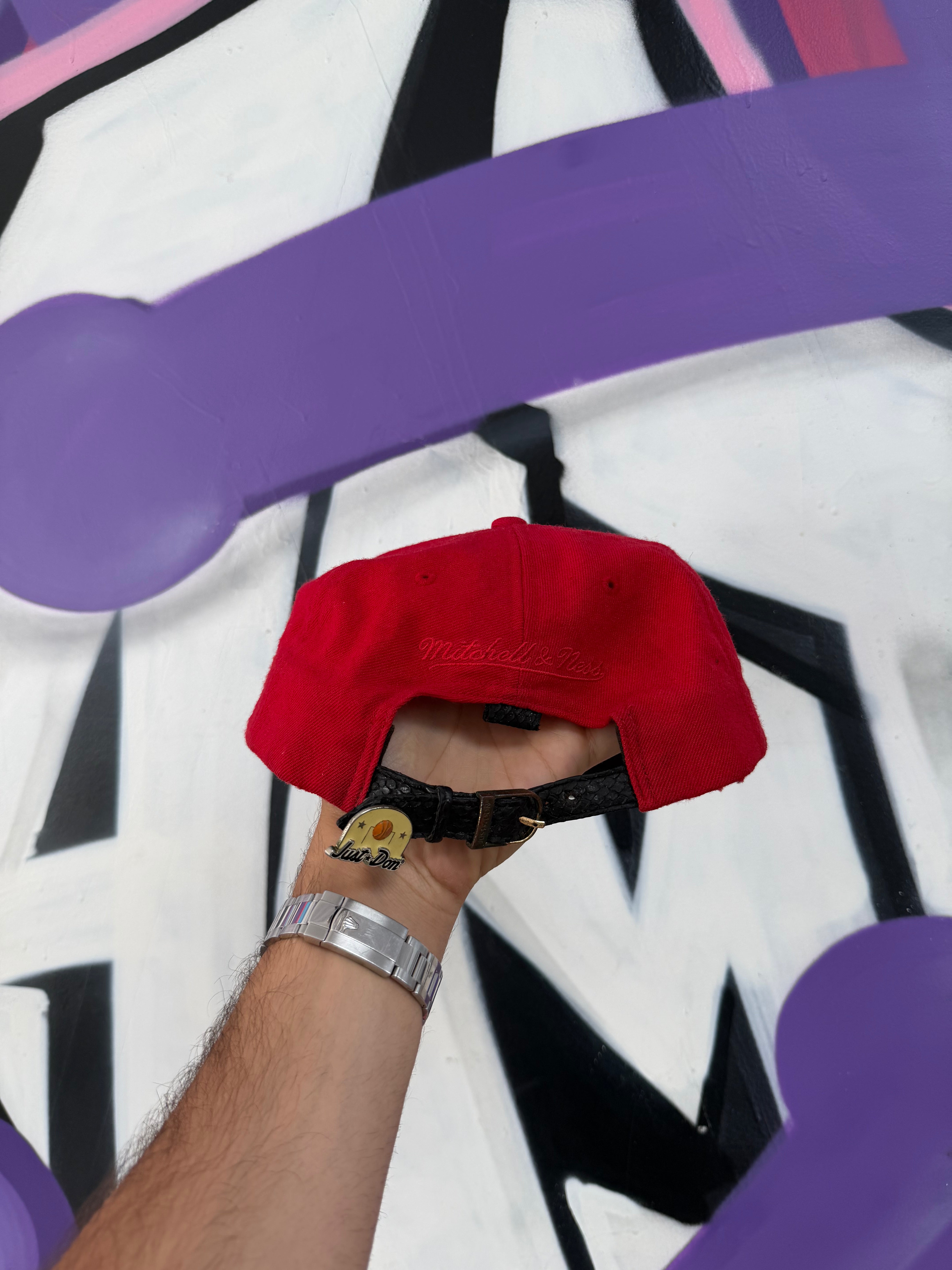 Just Don Red Black Snakeskin (Flaw) Hat