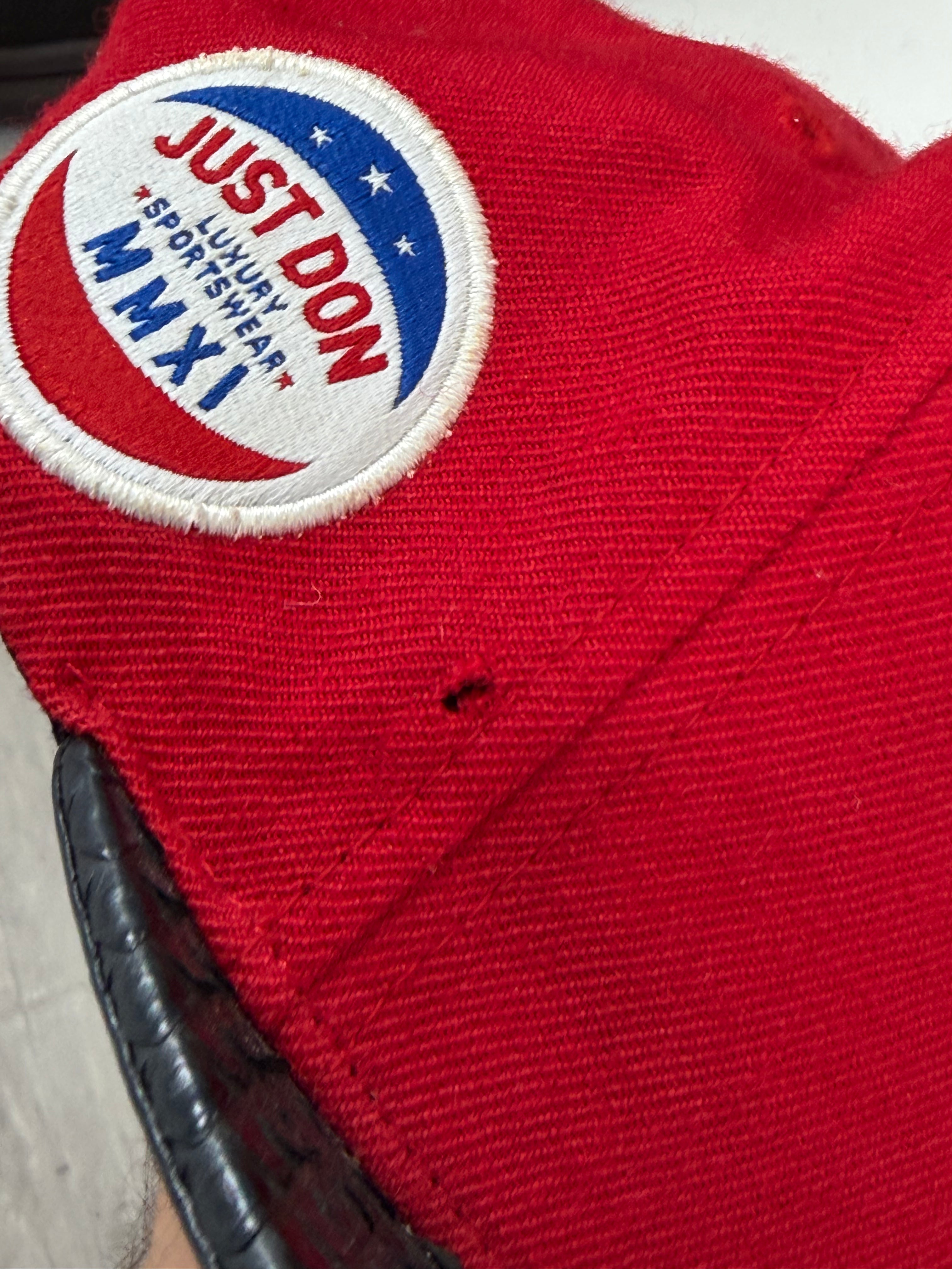 Just Don Red Black Snakeskin (Flaw) Hat