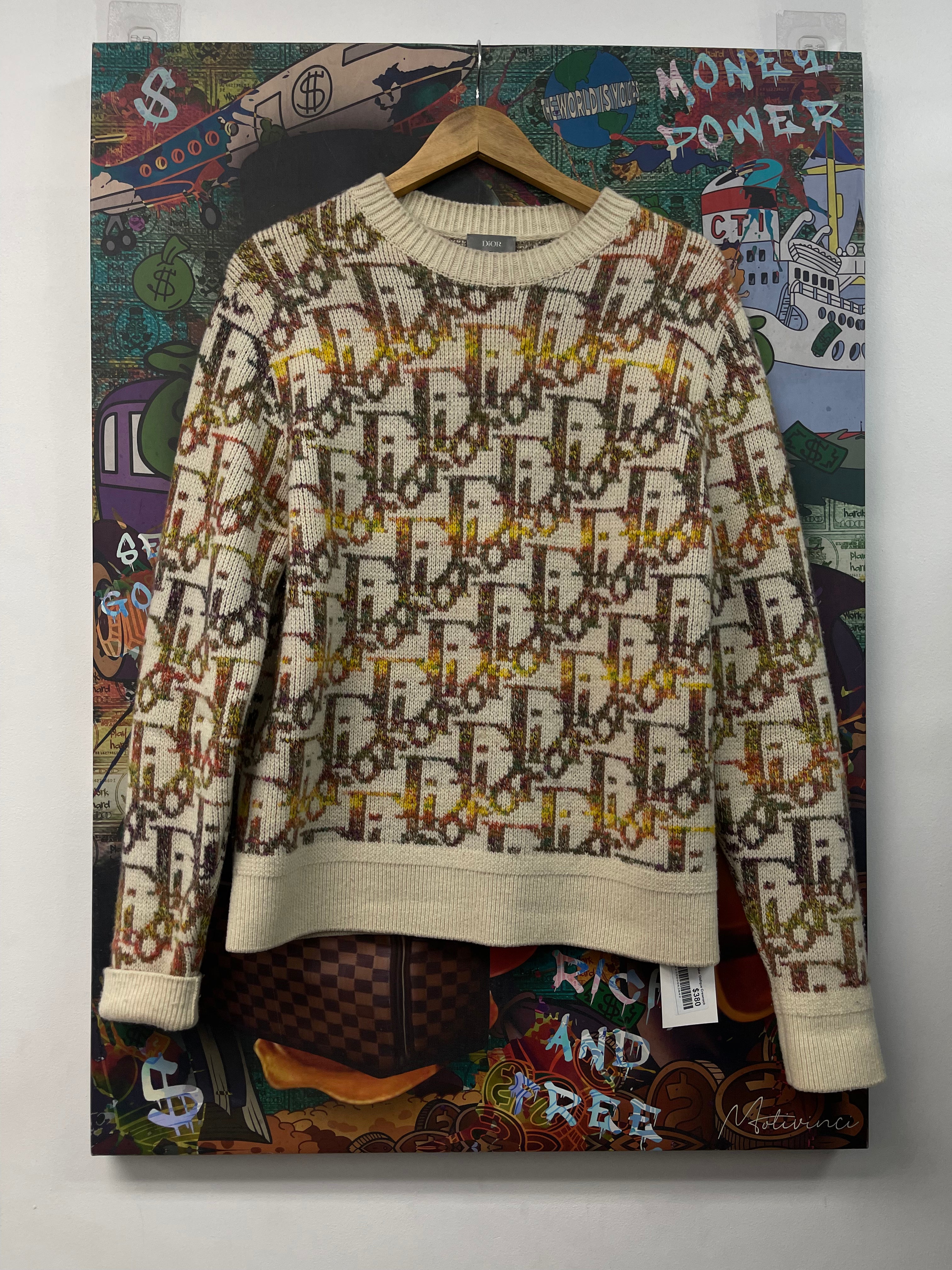 Dior Multi Color Oblique Crewneck