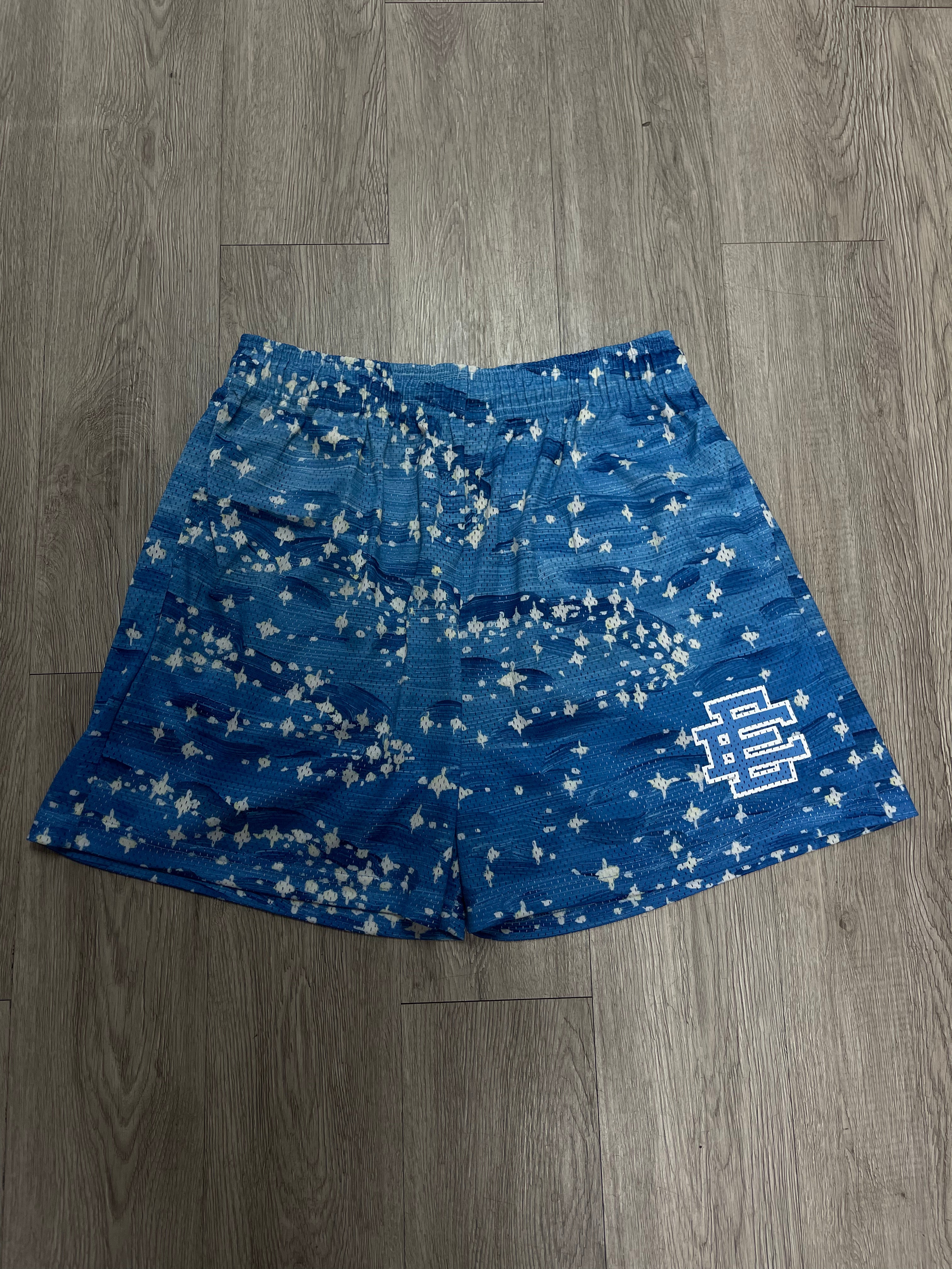 Eric Emanuel Blue White Claudia Shorts
