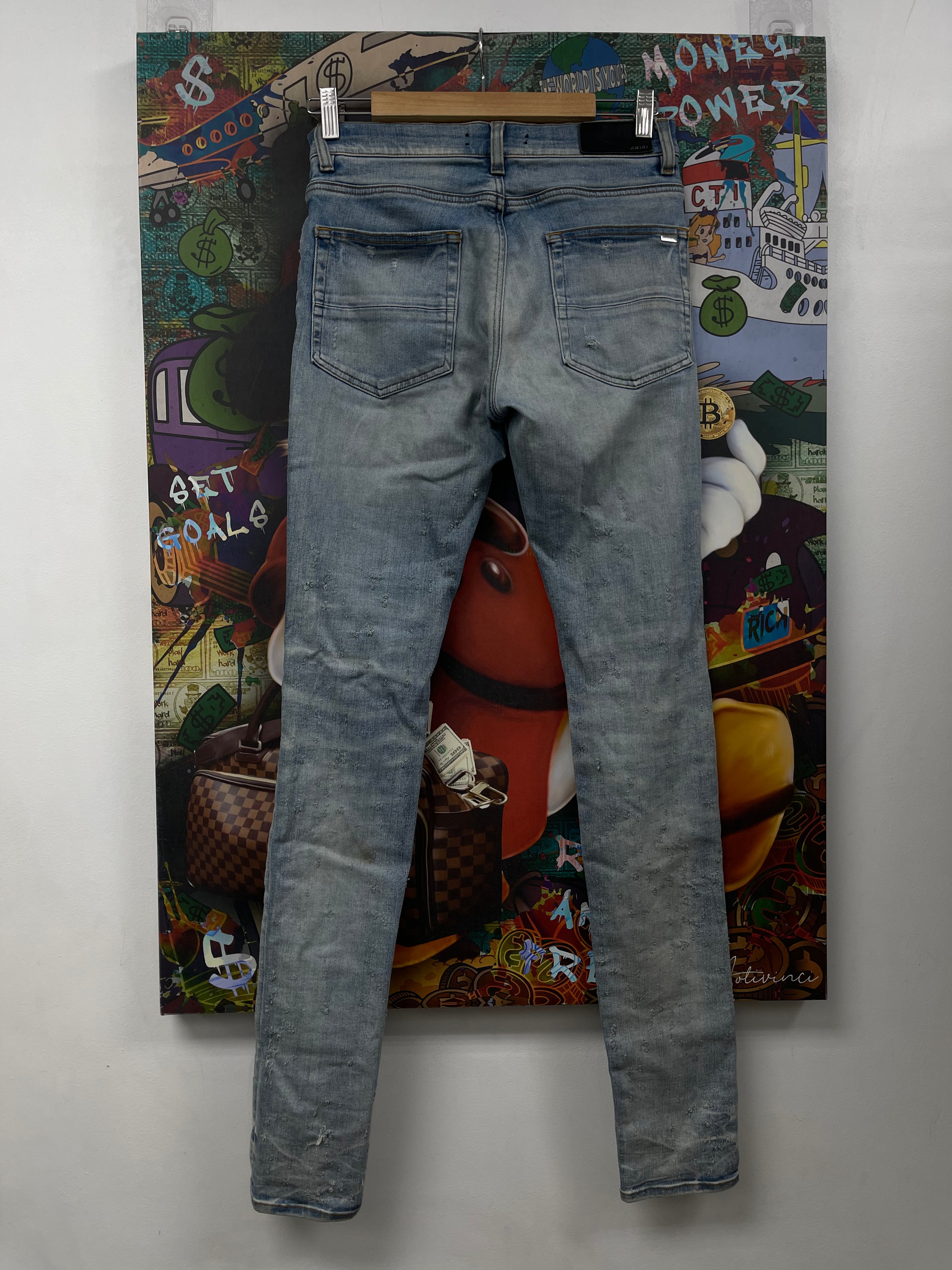 Amiri Light Wash Shotgun Jeans