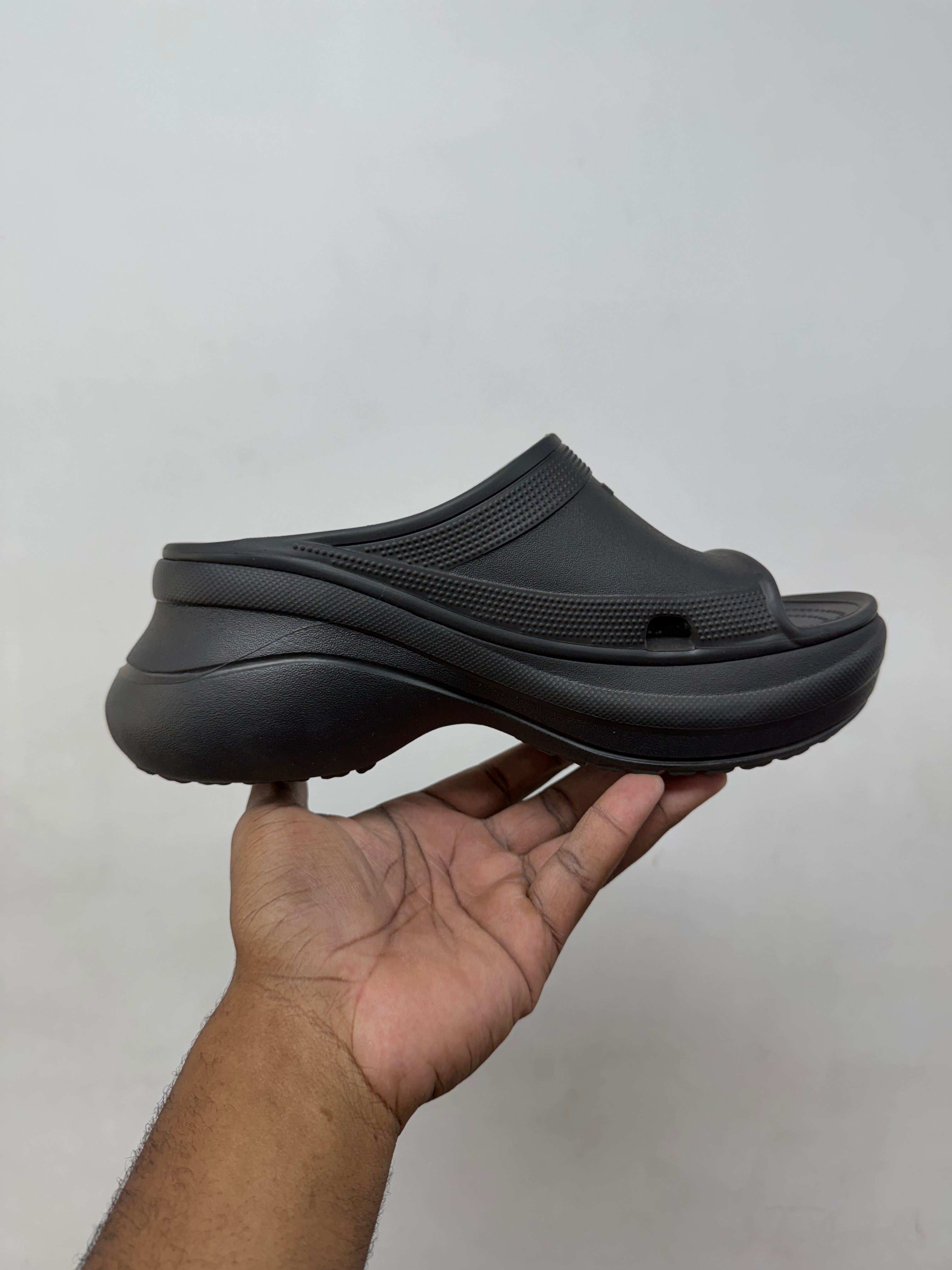 Balenciaga Black Clog Slides