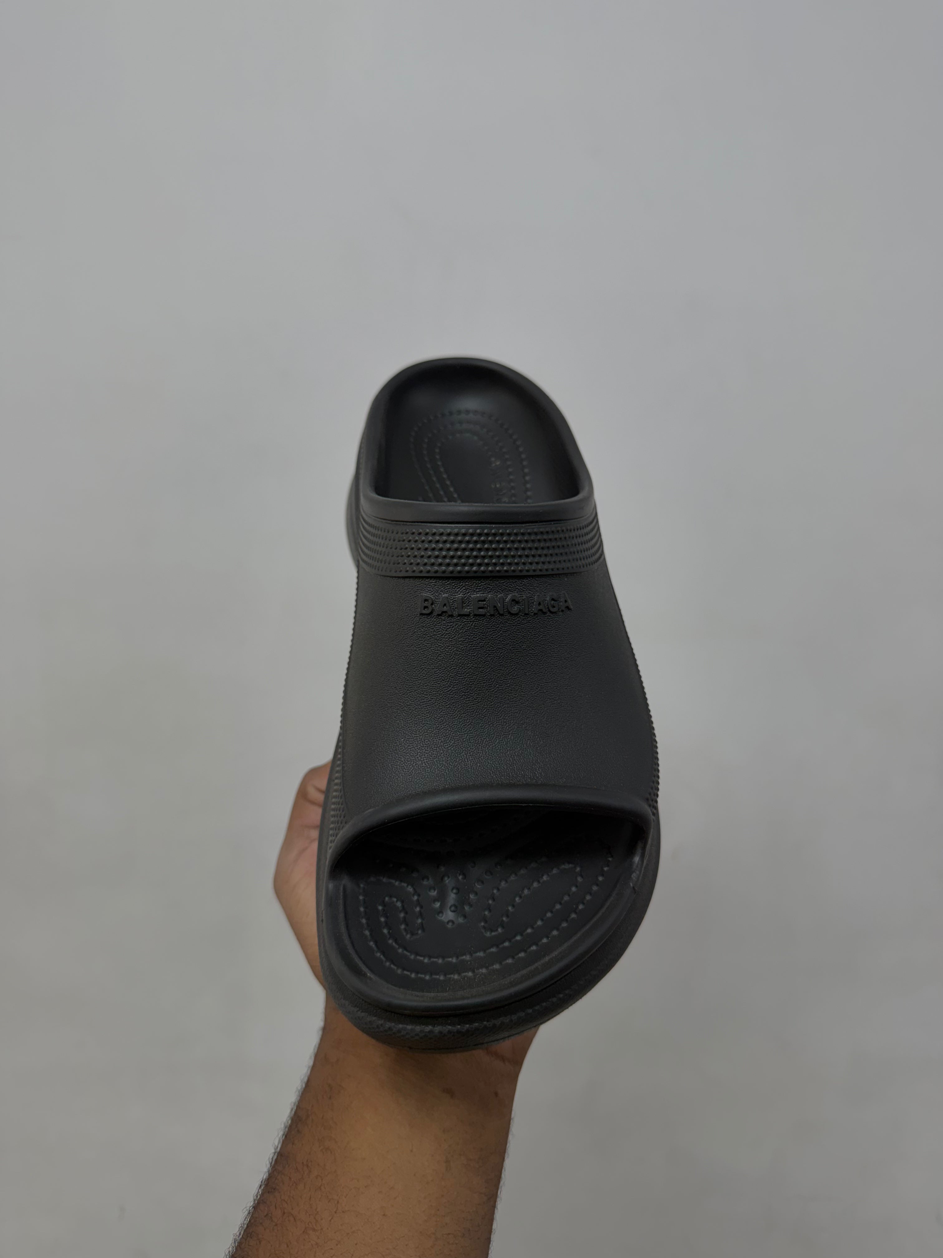 Balenciaga Black Clog Slides