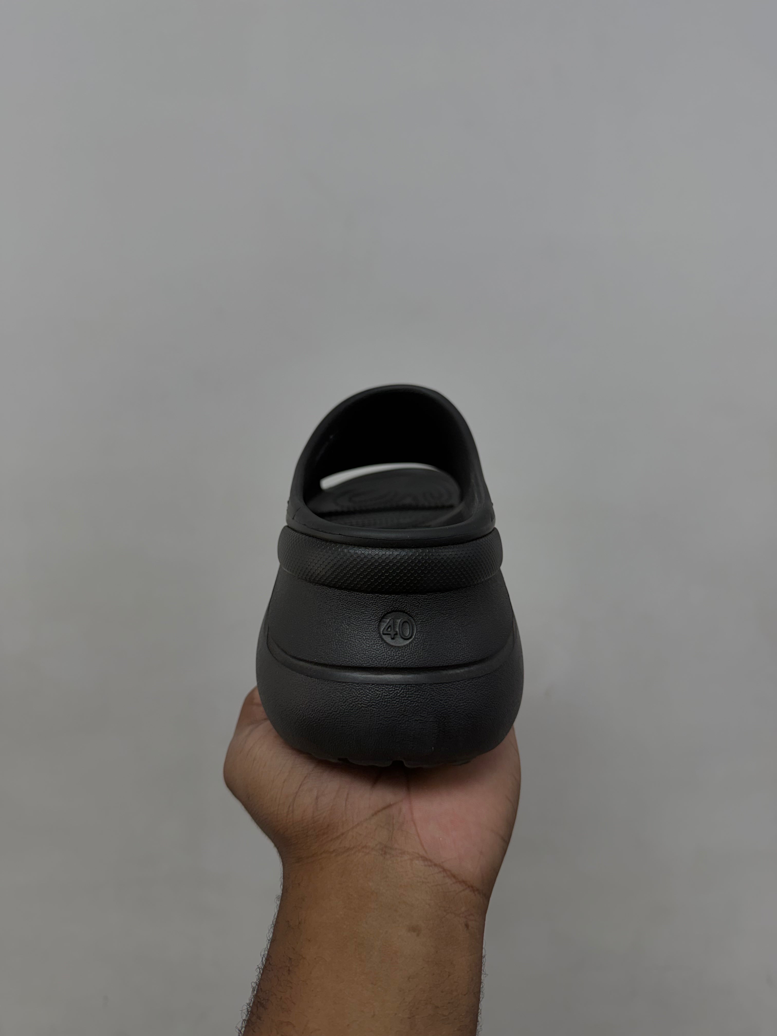 Balenciaga Black Clog Slides