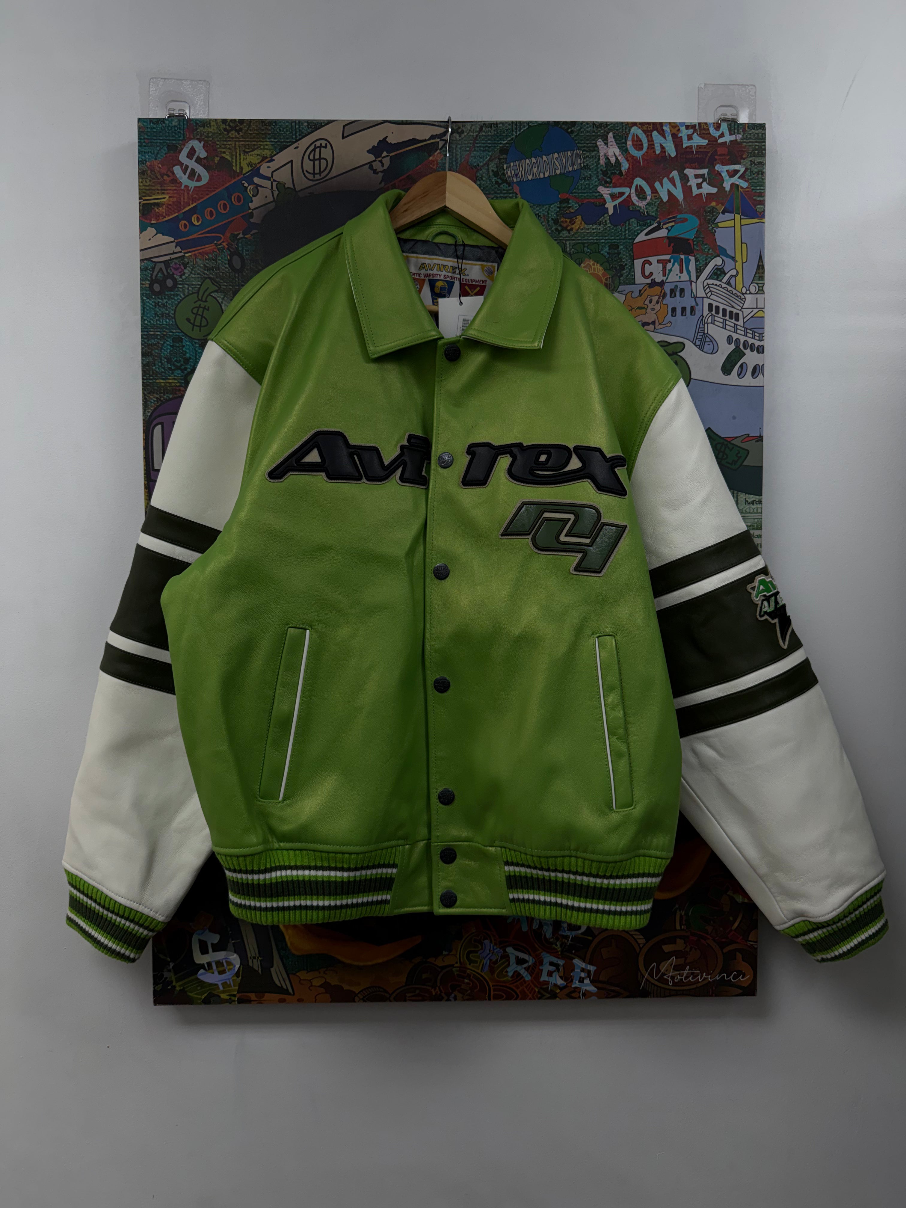 Avirex Forest Green All-Star Varsity Jacket
