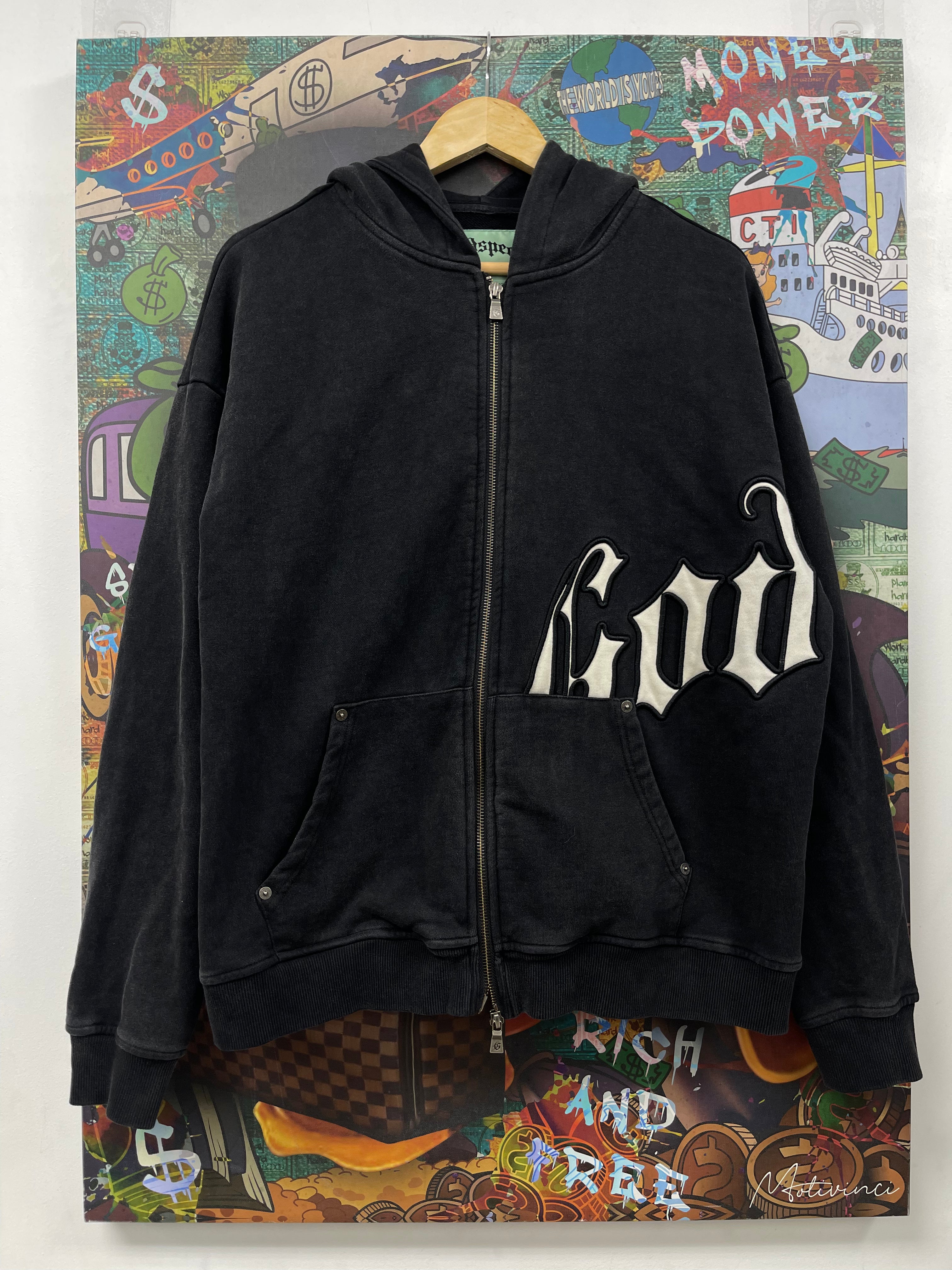 Godspeed Black Wash OG Logo Zip Up