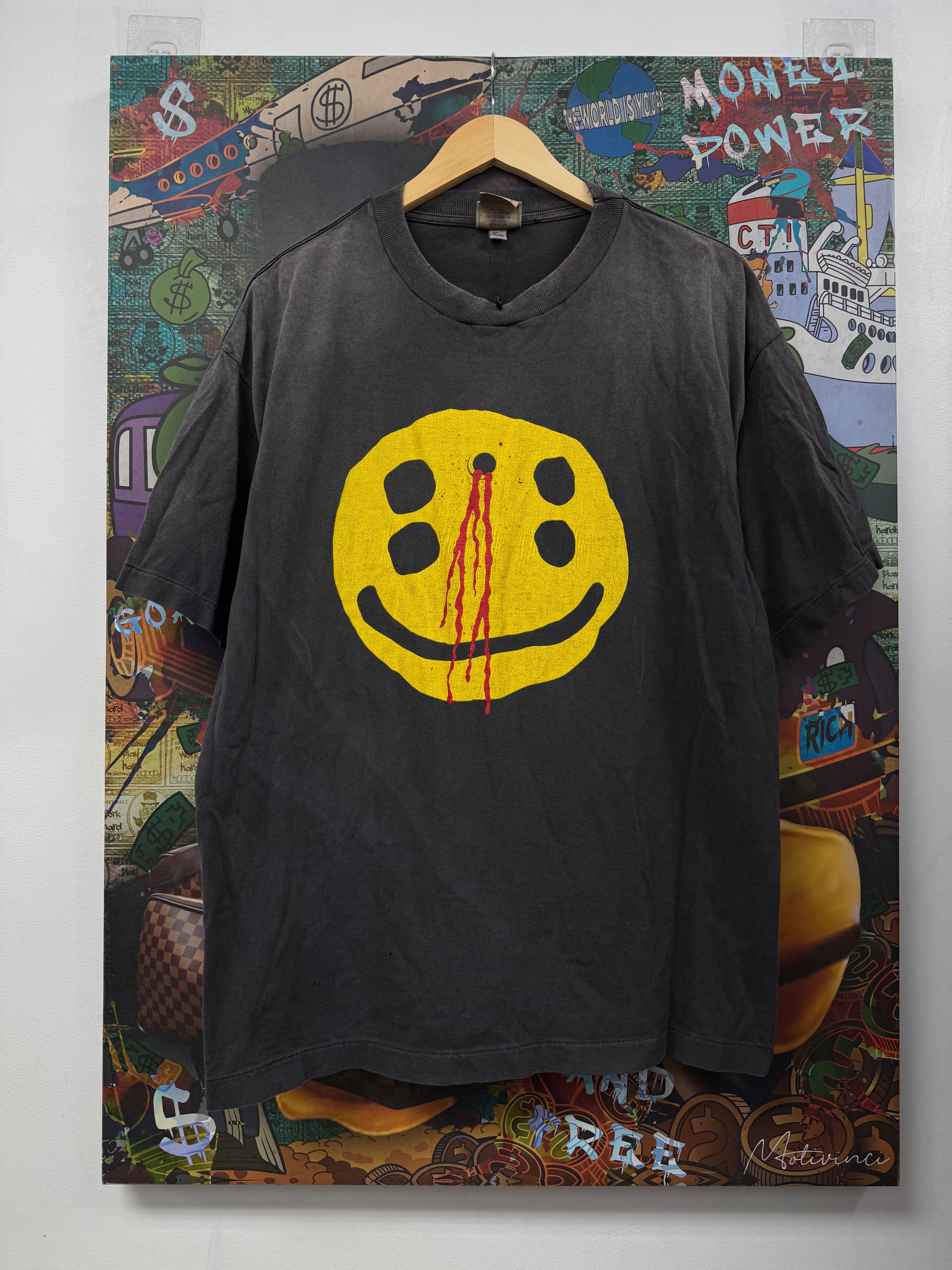 Saint Michael x CPFM Grey Yellow Red Tee