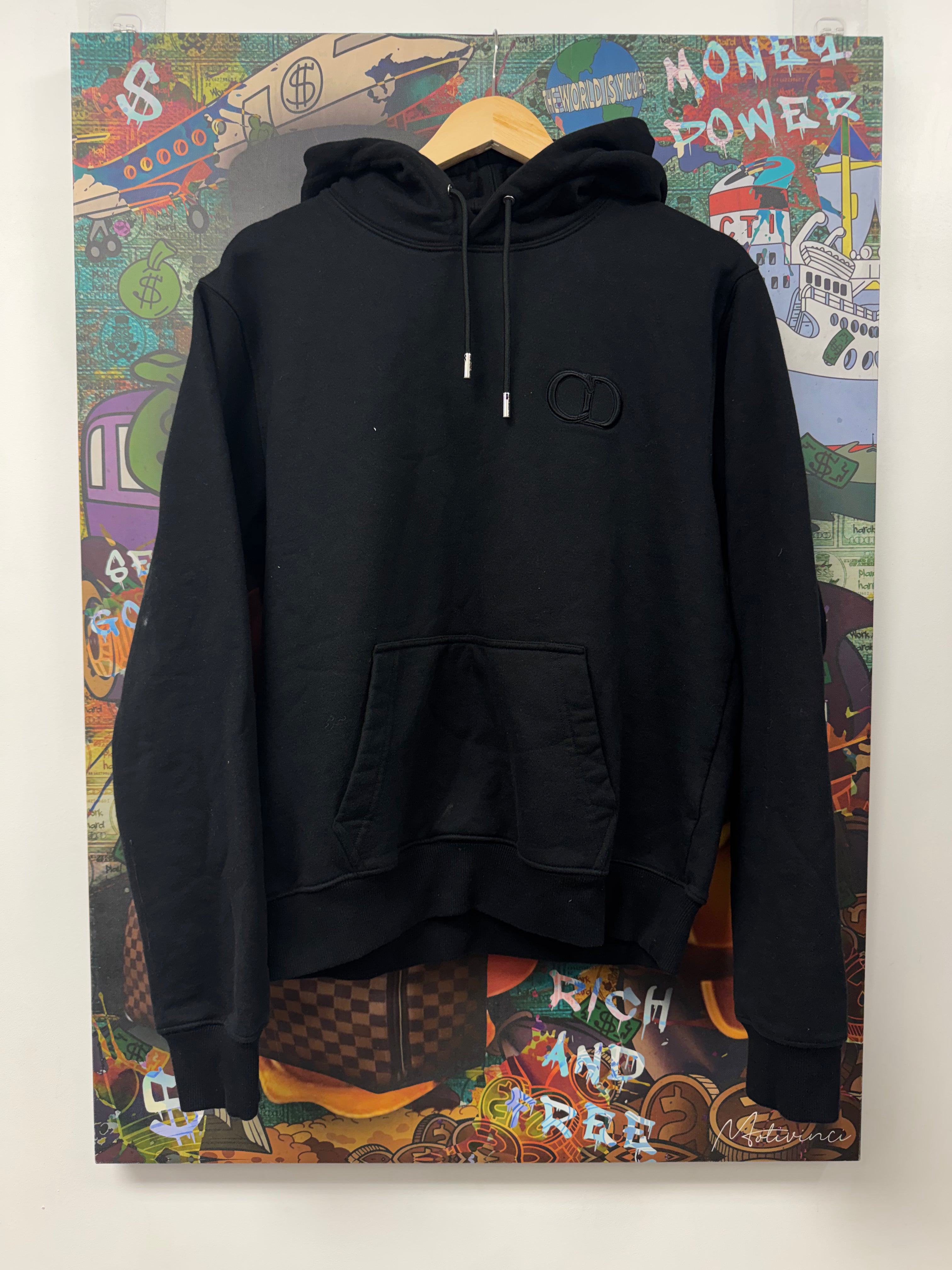 Dior Black CD Logo Hoodie