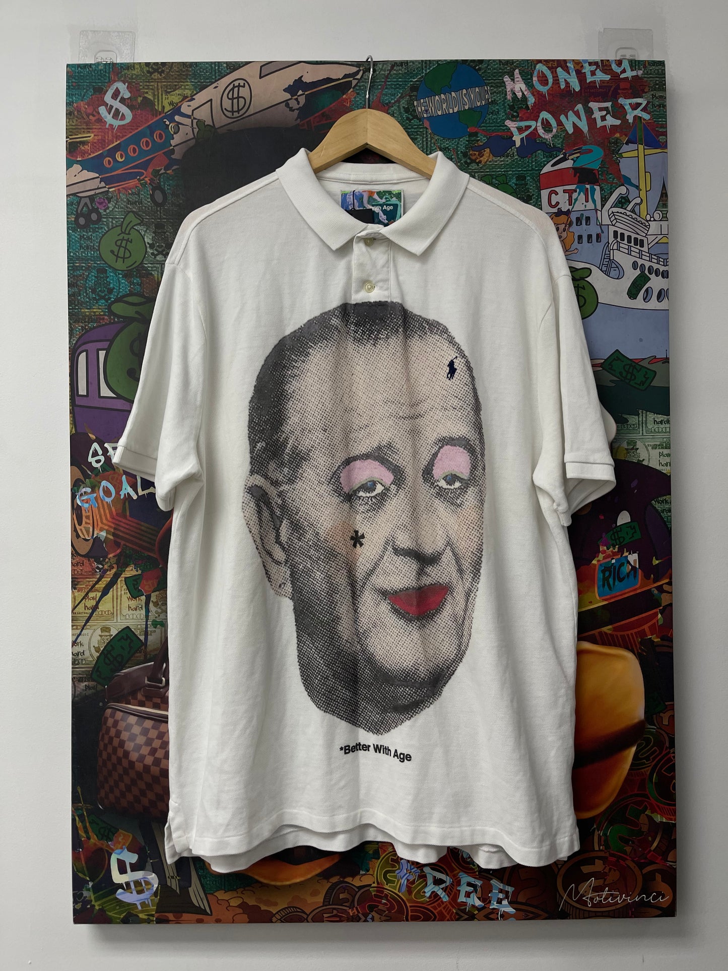 Better With Age Face Polo New With Tags