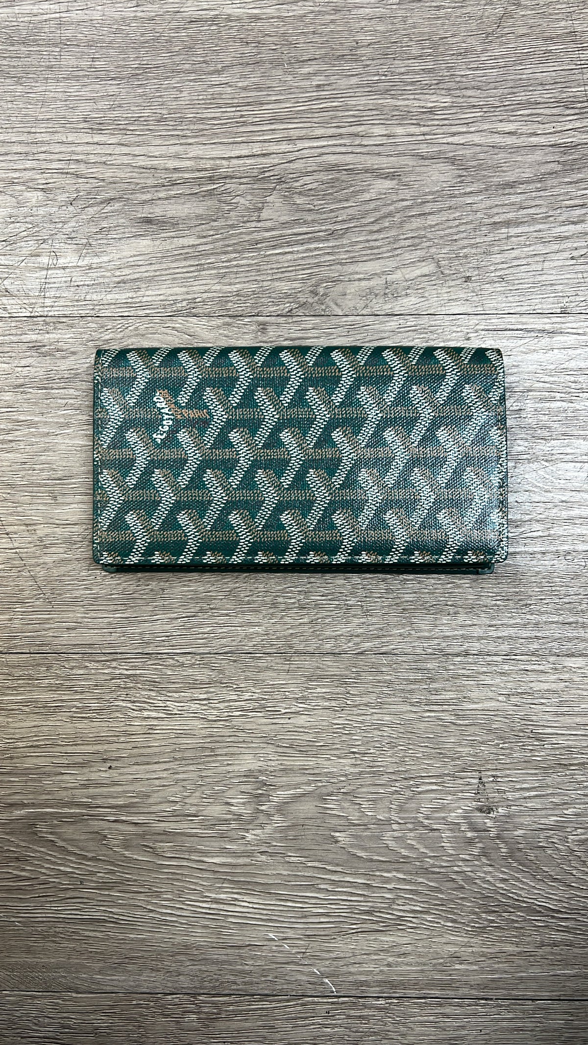 Goyard Green Passport Holder Wallet
