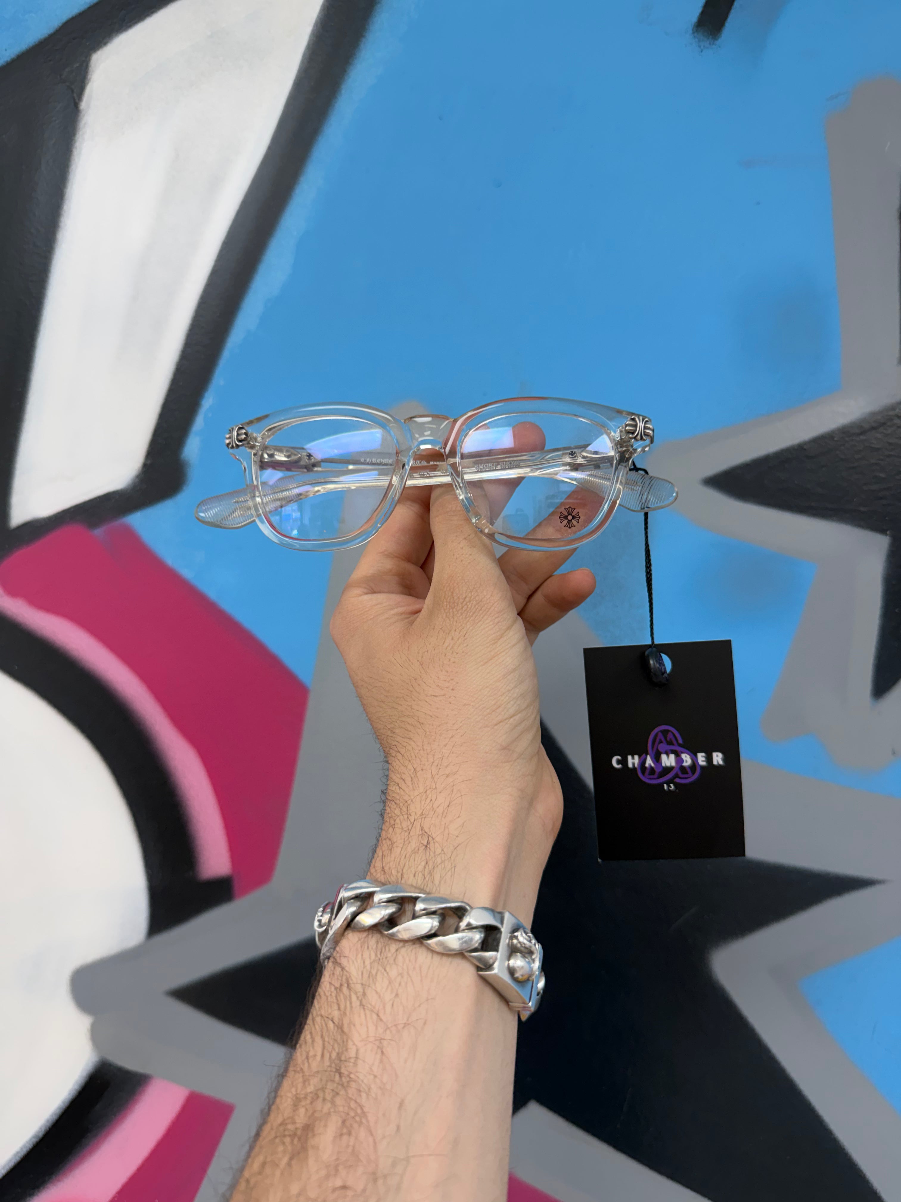 Chrome Hearts Clear Smoke Show Glasses