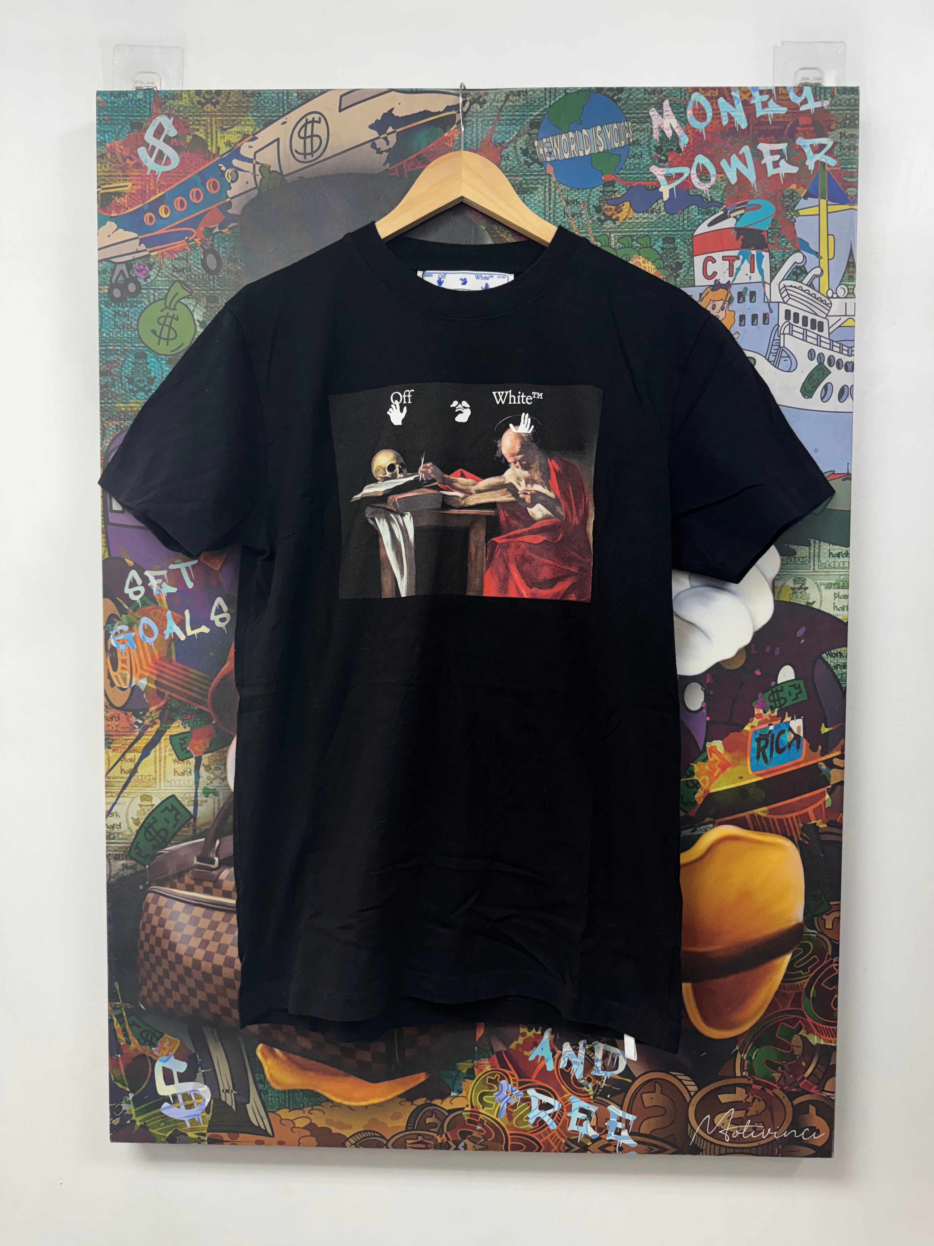 Off White Black Red Carravaggio Arrows Tee
