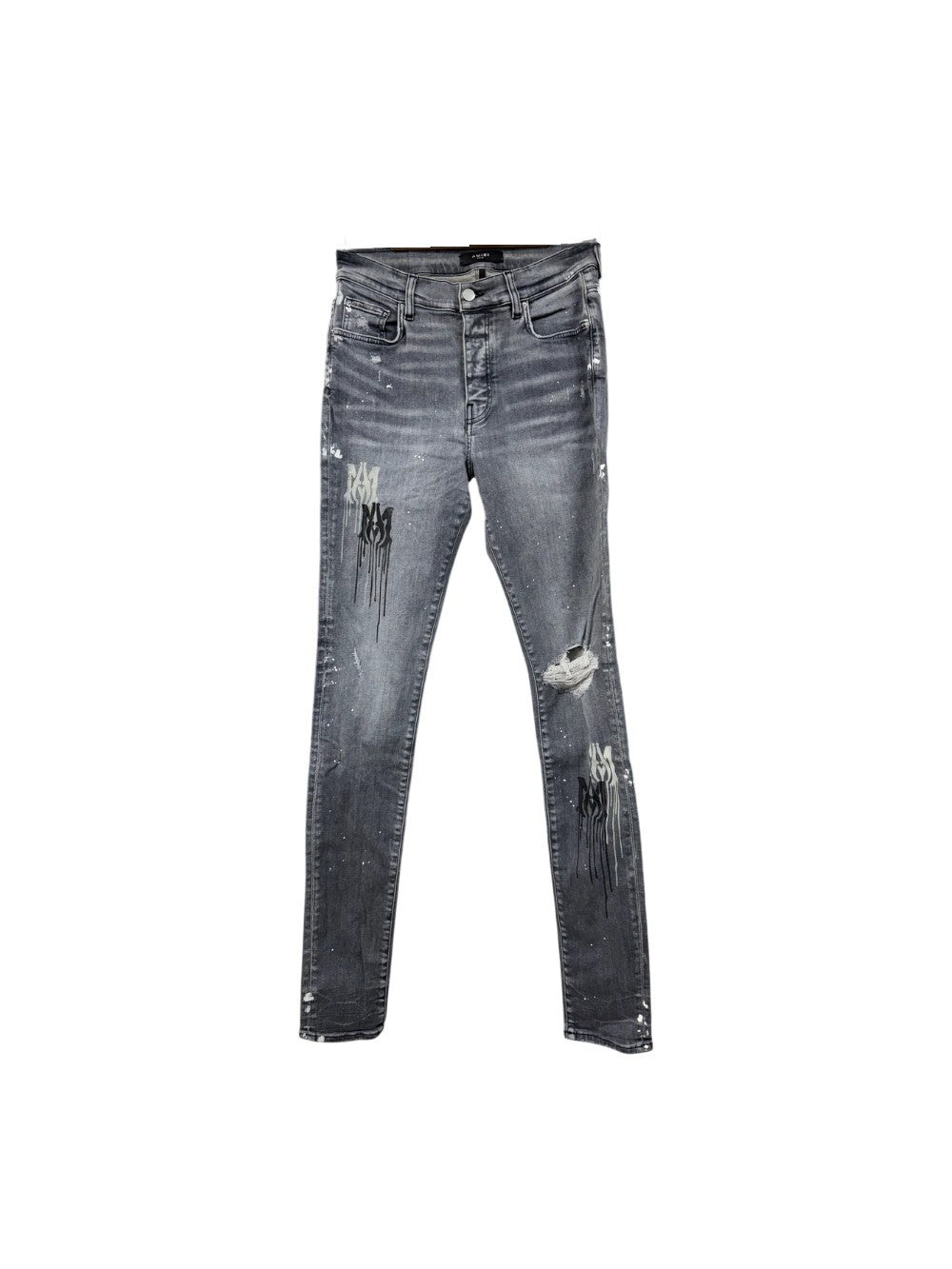 Amiri MA "Stencil" Grey Jeans
