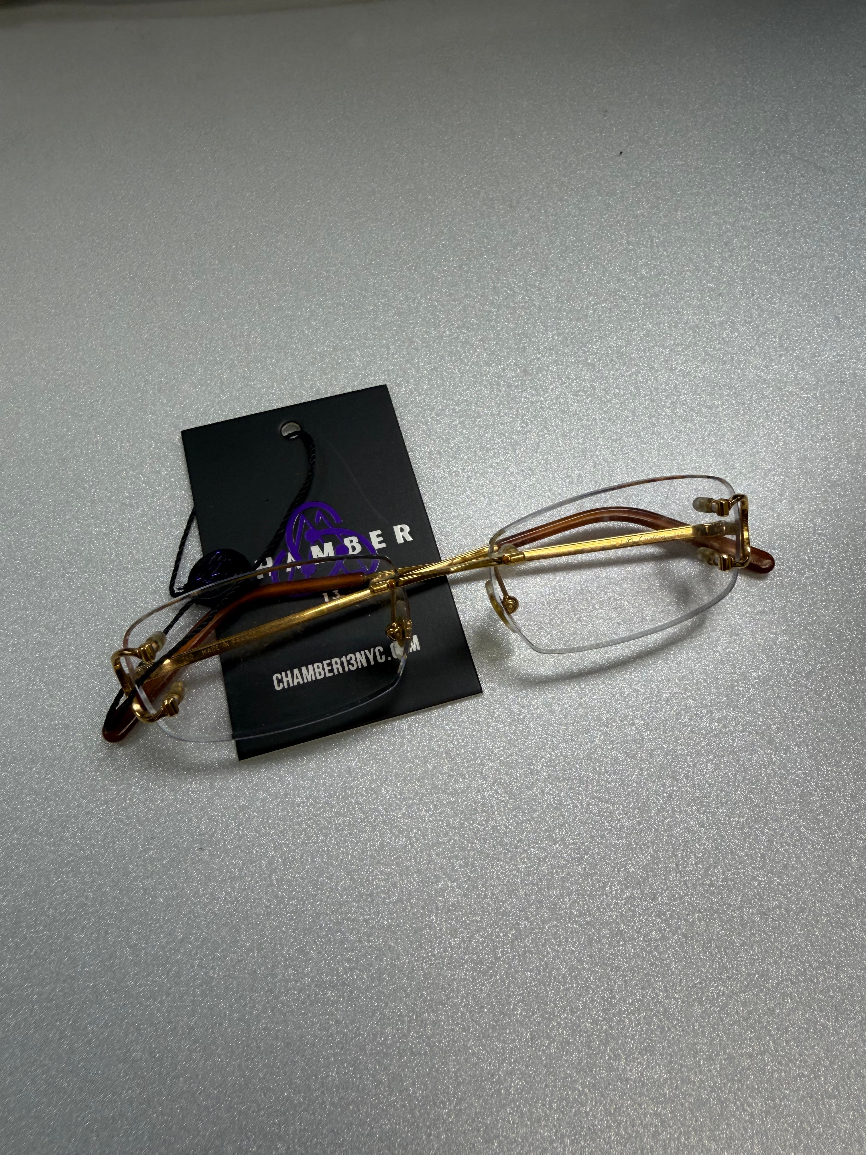 Cartier Gold Clear C-Decor Glasses