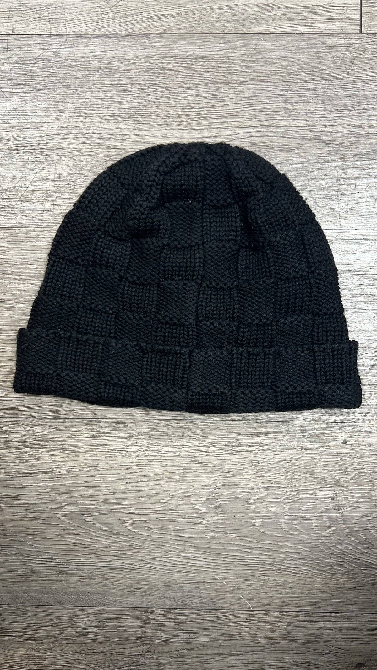Louis Vuitton Black Damier Marque Beanie