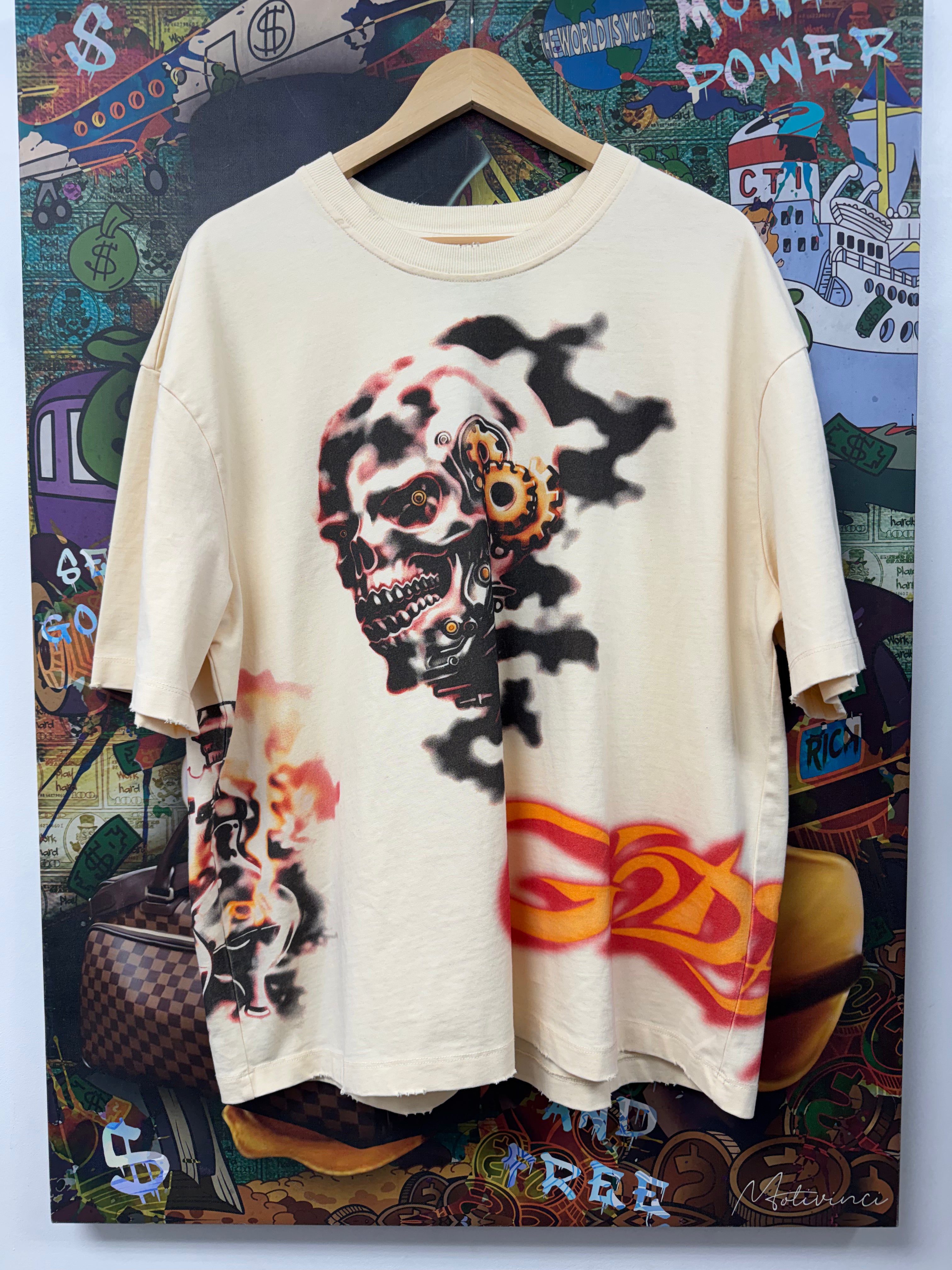 Godspeed Cream Orange Mechanic Tee