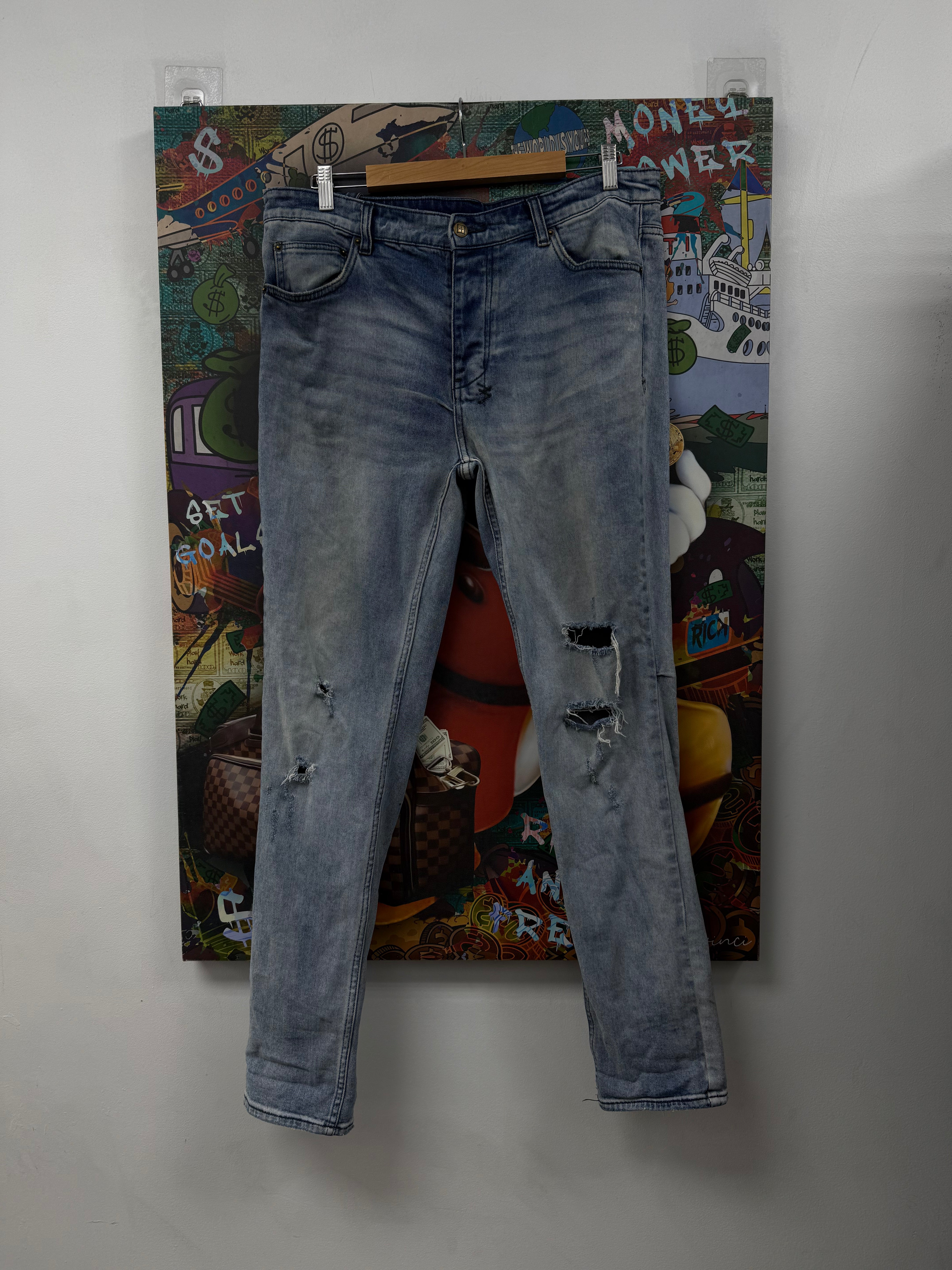 Ksubi Light Wash Ripped Jeans