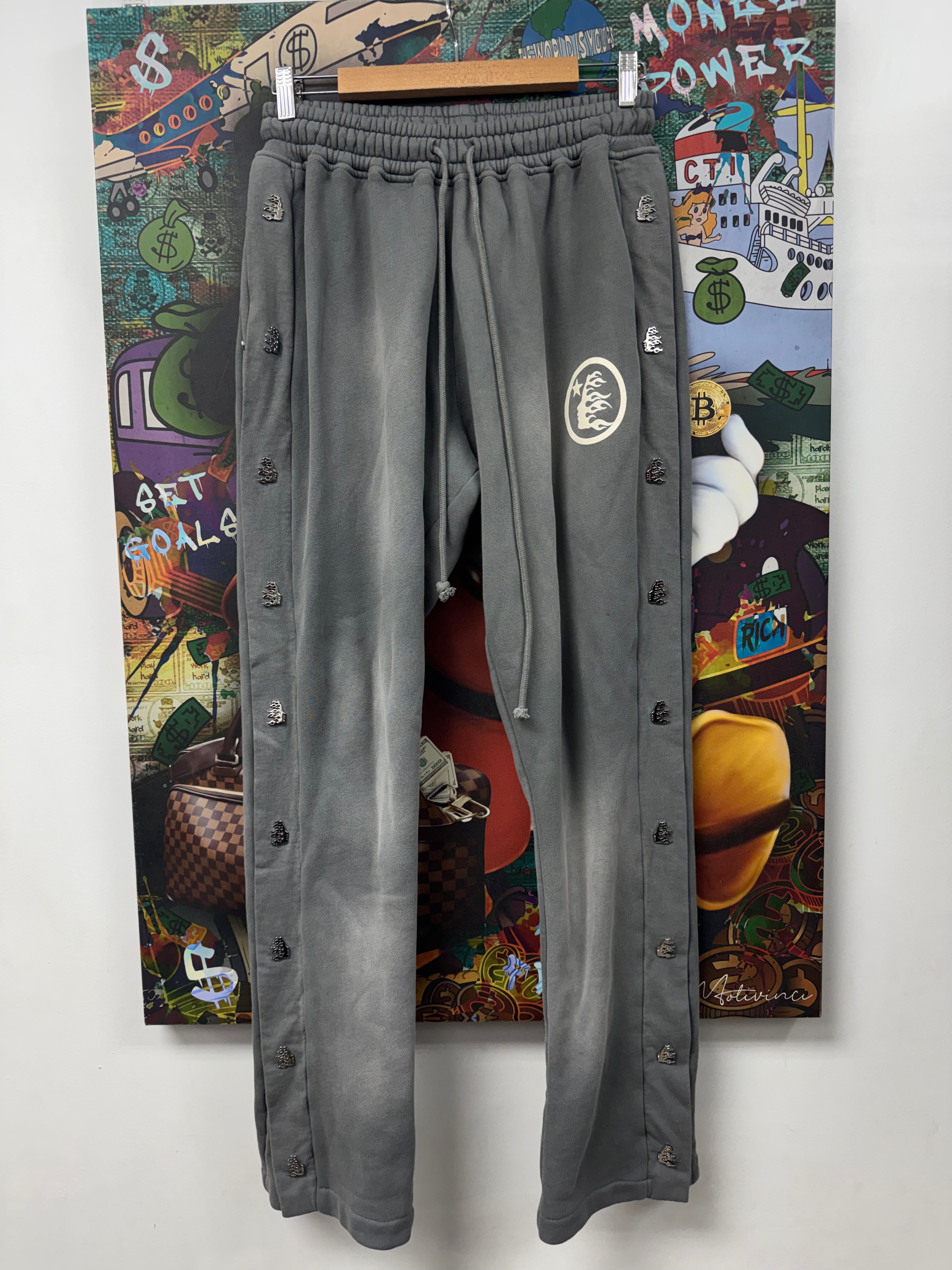 Hellstar Grey Warm Up Sweats
