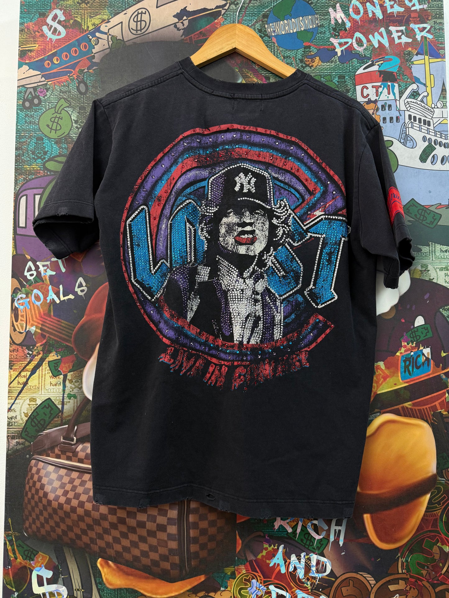 Lost Intricacy Kiss Rhinestone Tee