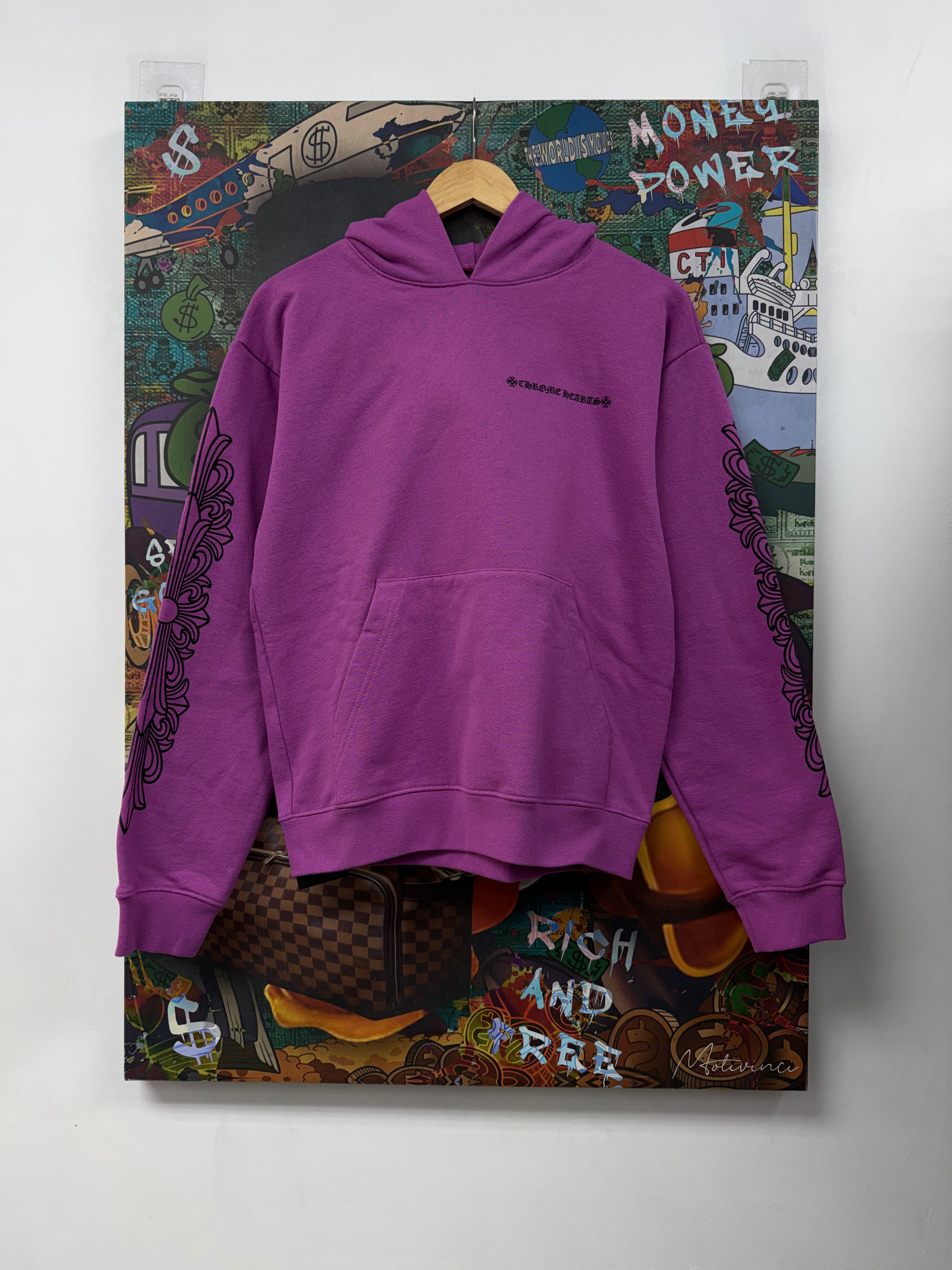 Chrome Hearts Matty Boy Purple Web Hoodie