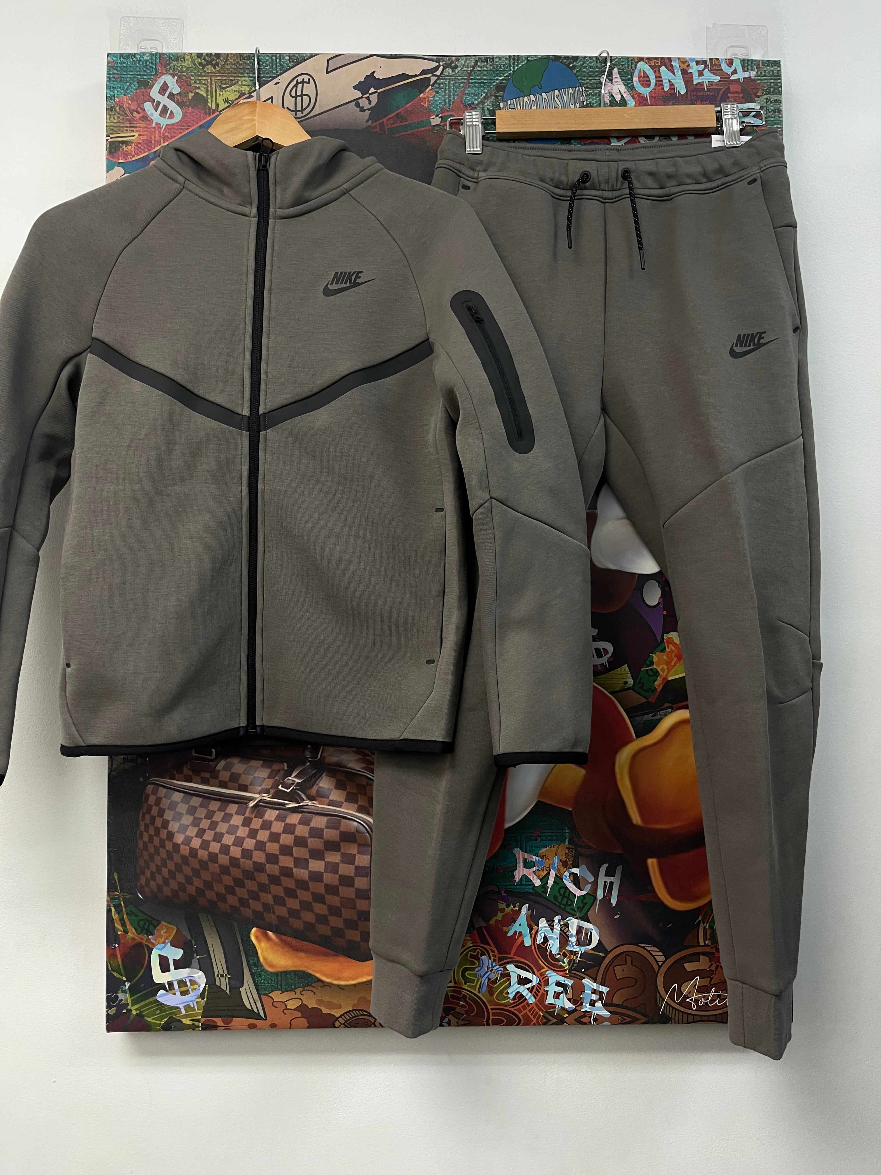 Nike Stone Grey Tech (Kid's) Sweatsuit