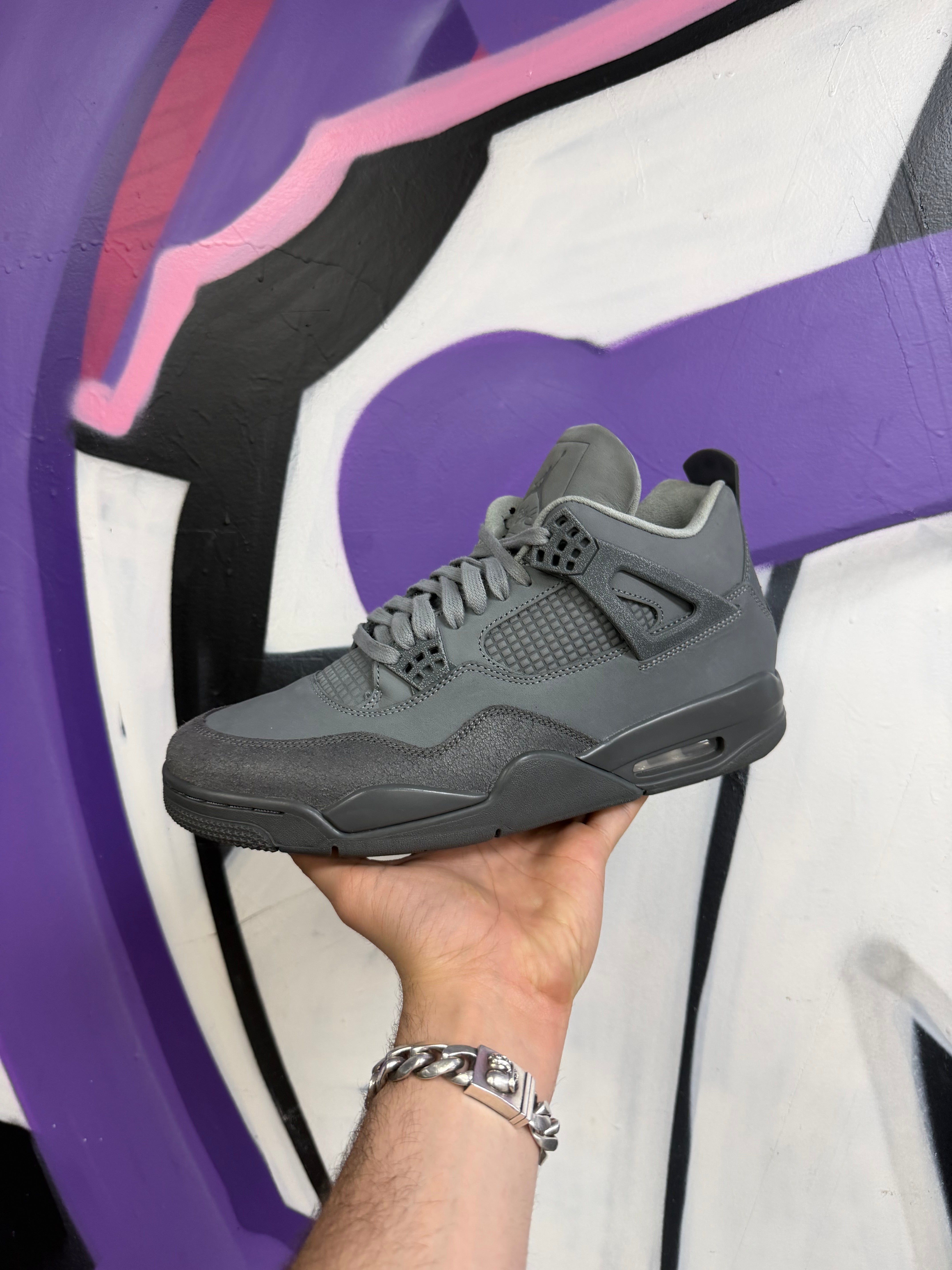 Jordan AJ4 Wet Cement Sneakers