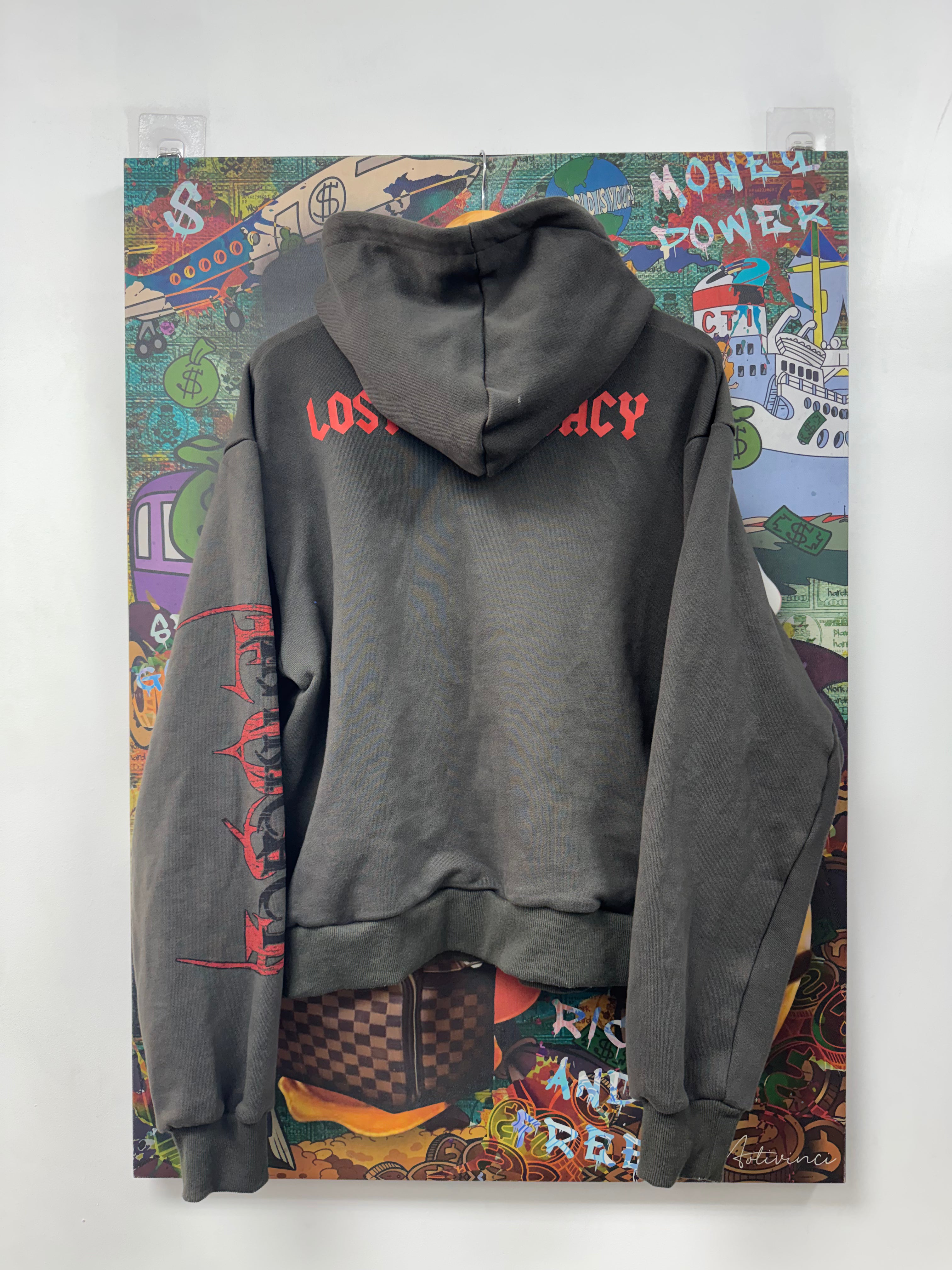 Lost Intricacy Grey Liberty Zip Up