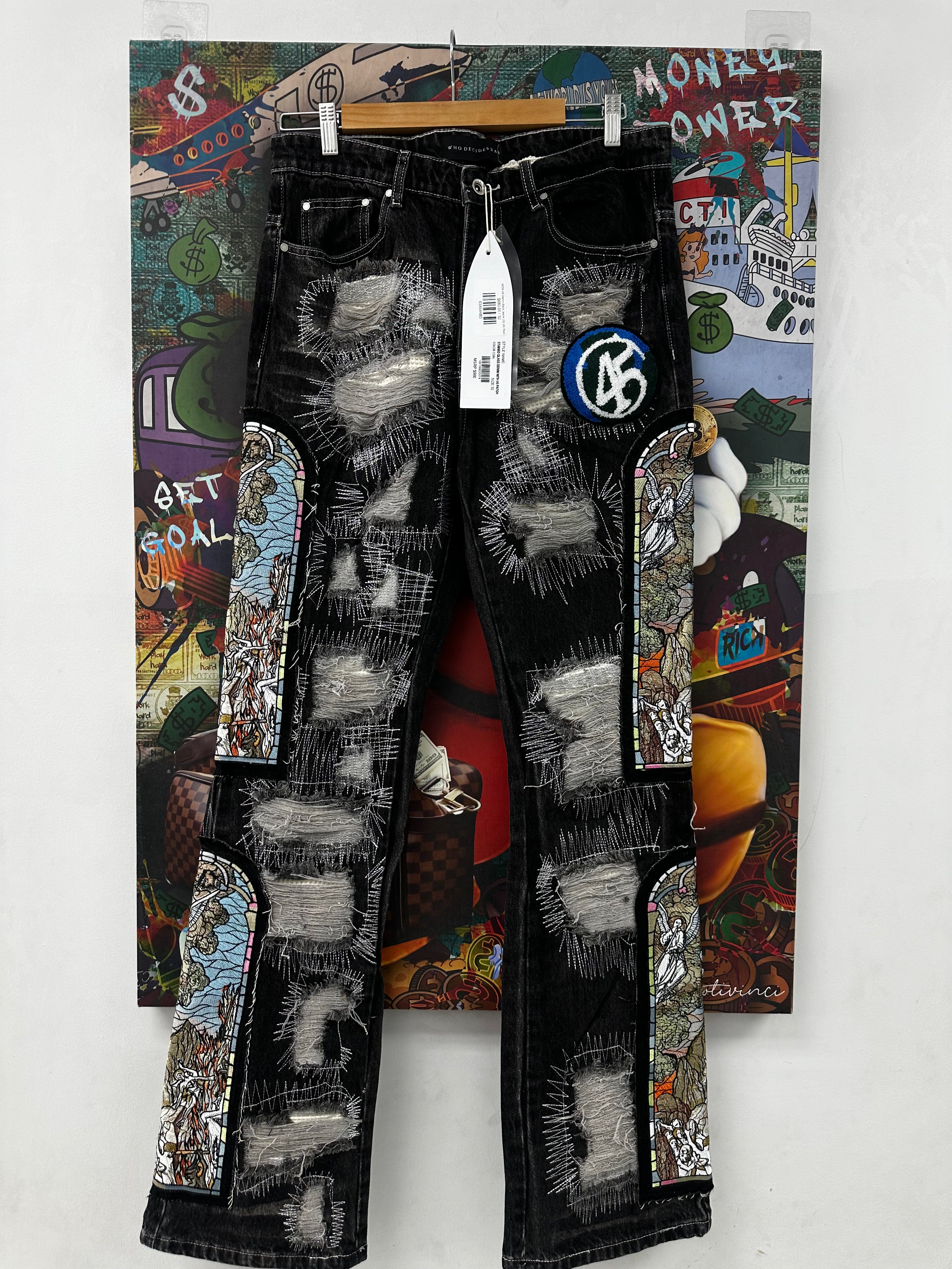 WDW 45 Denim Black Jeans (32-38) New