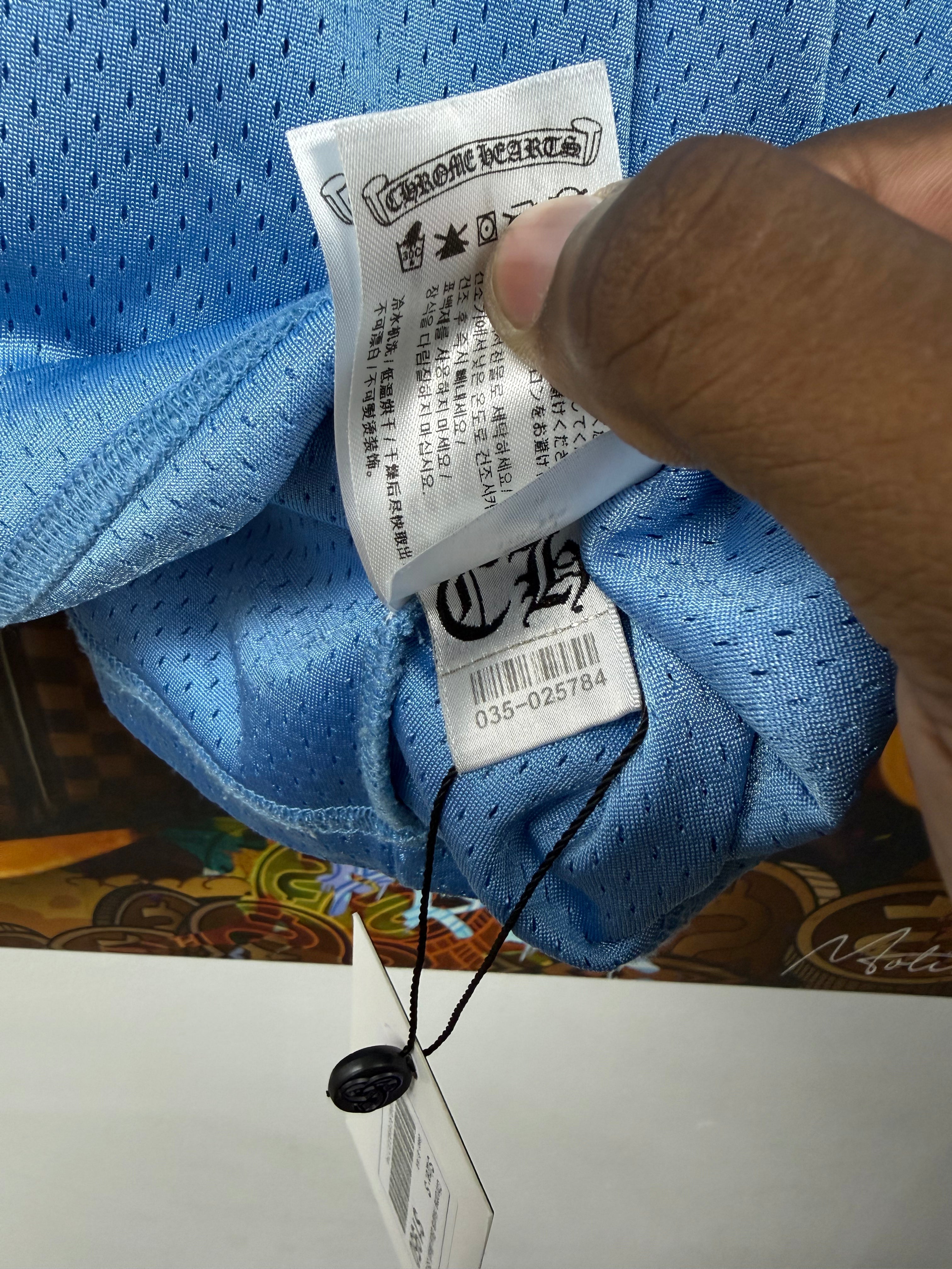 Chrome Hearts Blue Mesh SS Jersey
