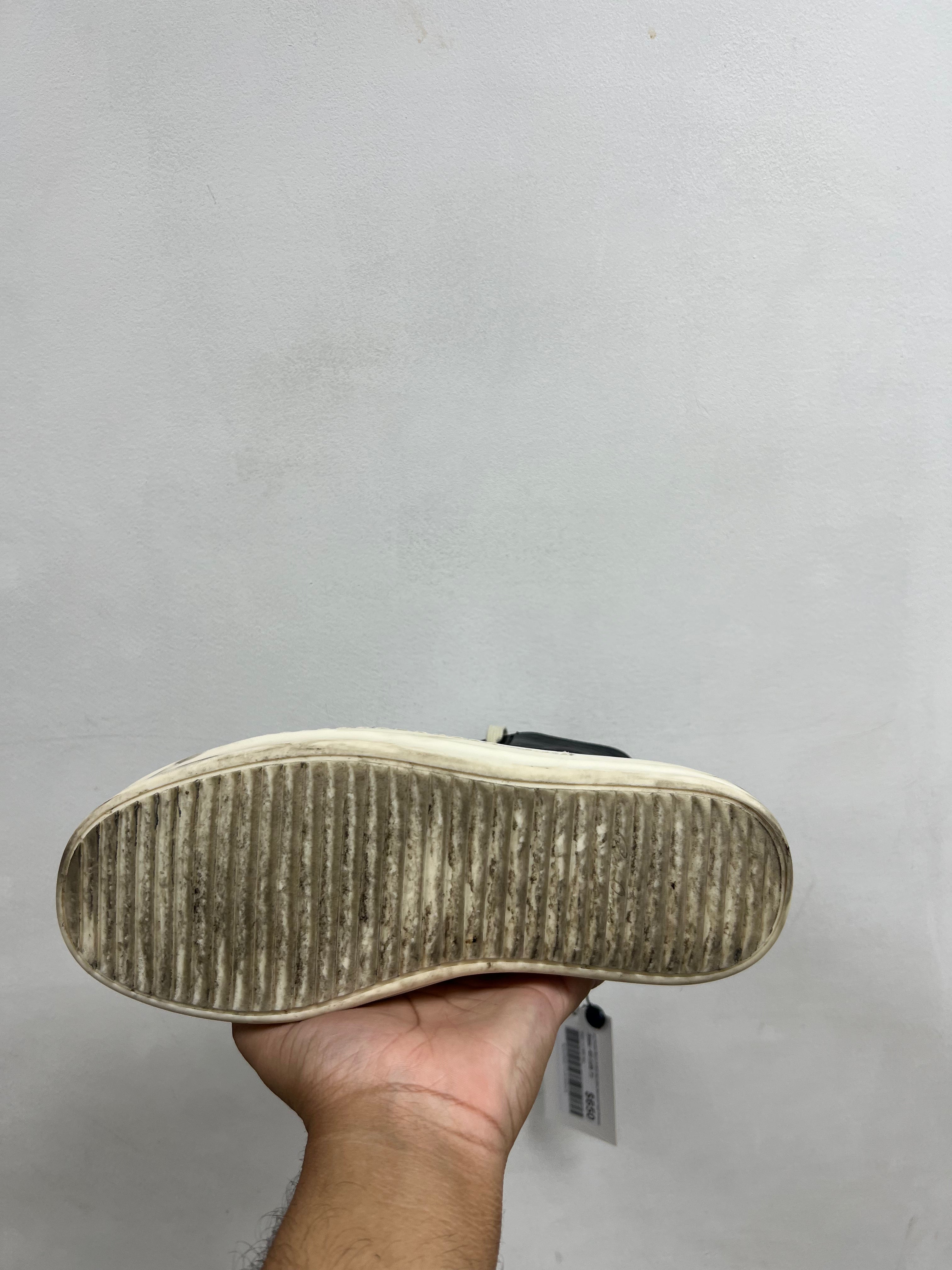 Rick Owens Black & Milk Mainline Ramone High Sneakers