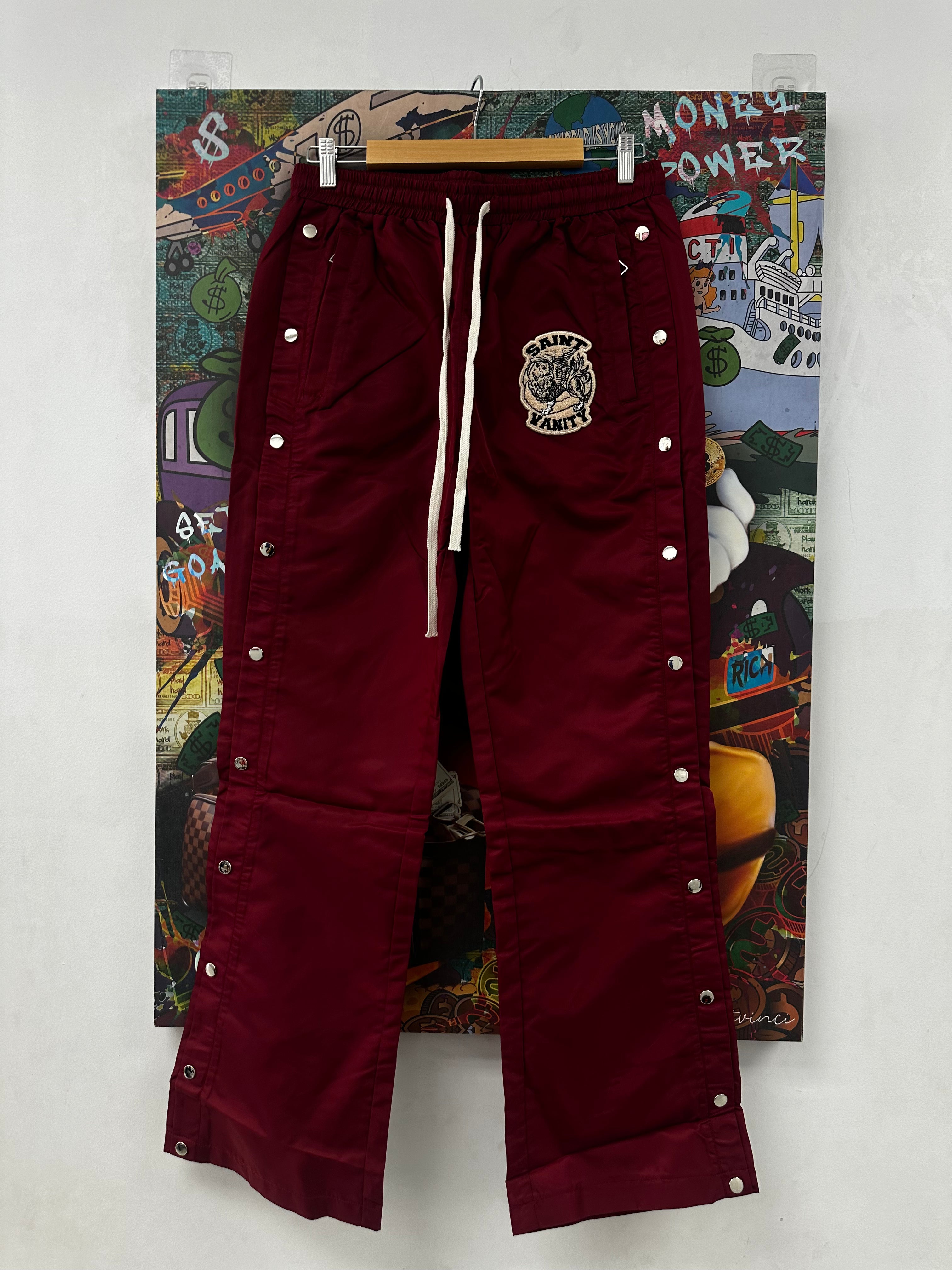 Saint Vanity Burgundy Nylon Bottom (S-XXL) New