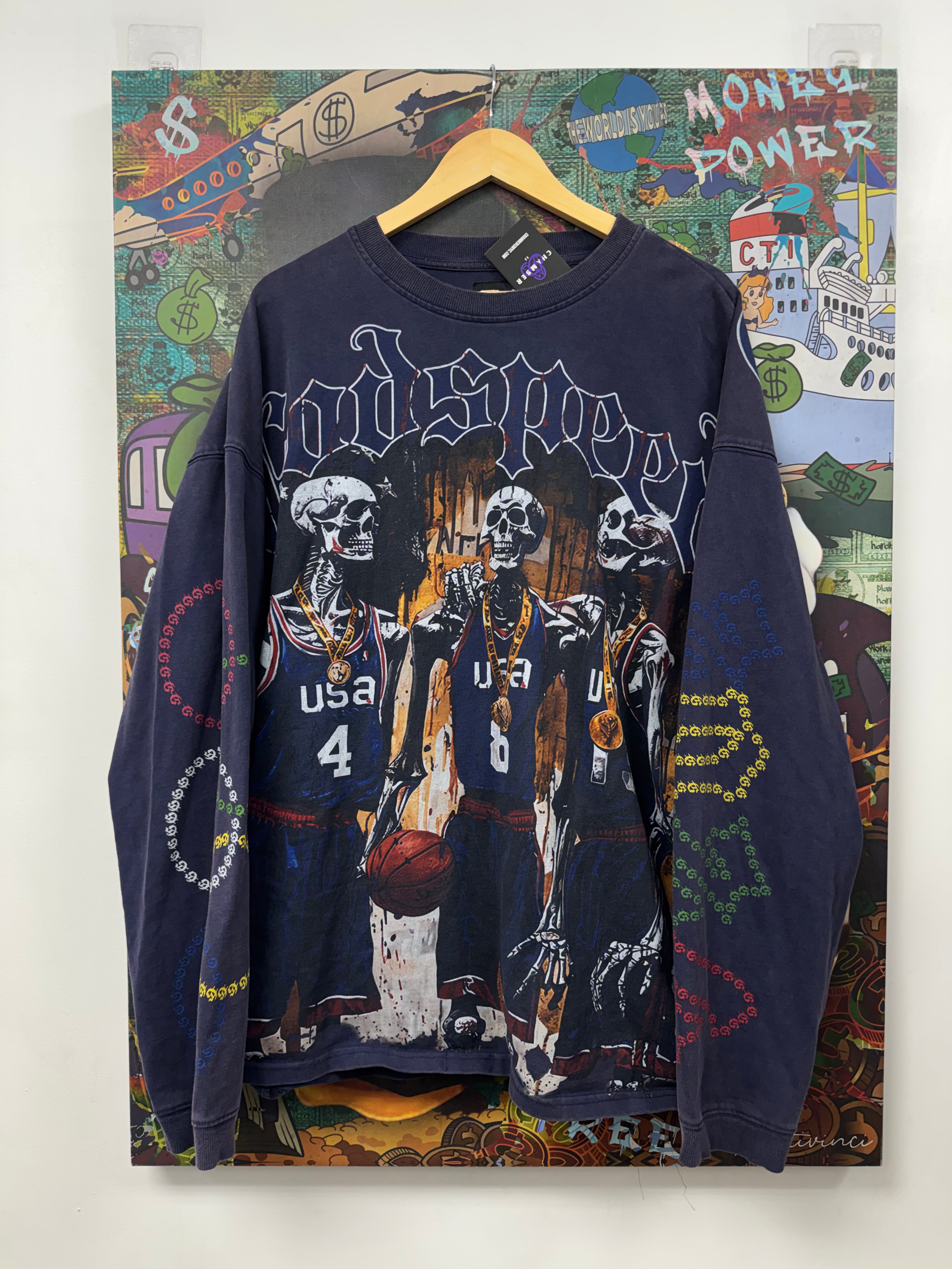 Godspeed Navy Endzone Long Sleeve