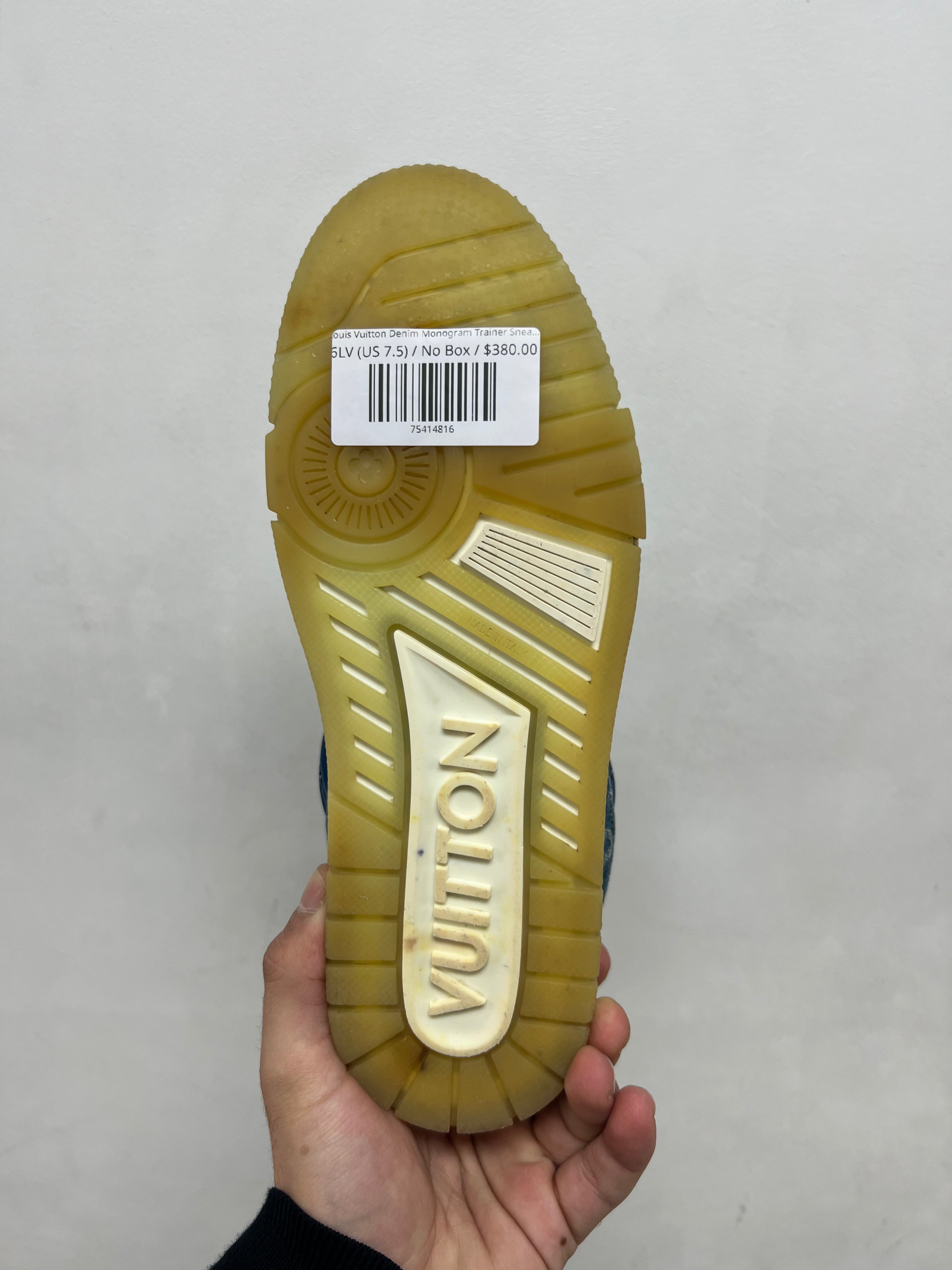 Louis Vuitton Denim Monogram Trainer Sneakers