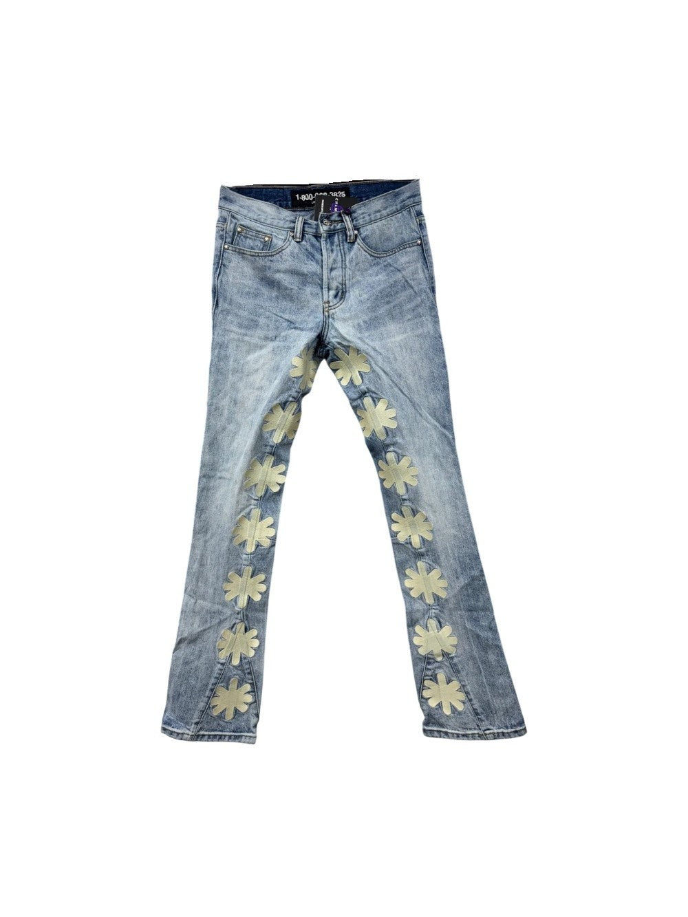 LOST SHDWS Blue & Cream Jeans