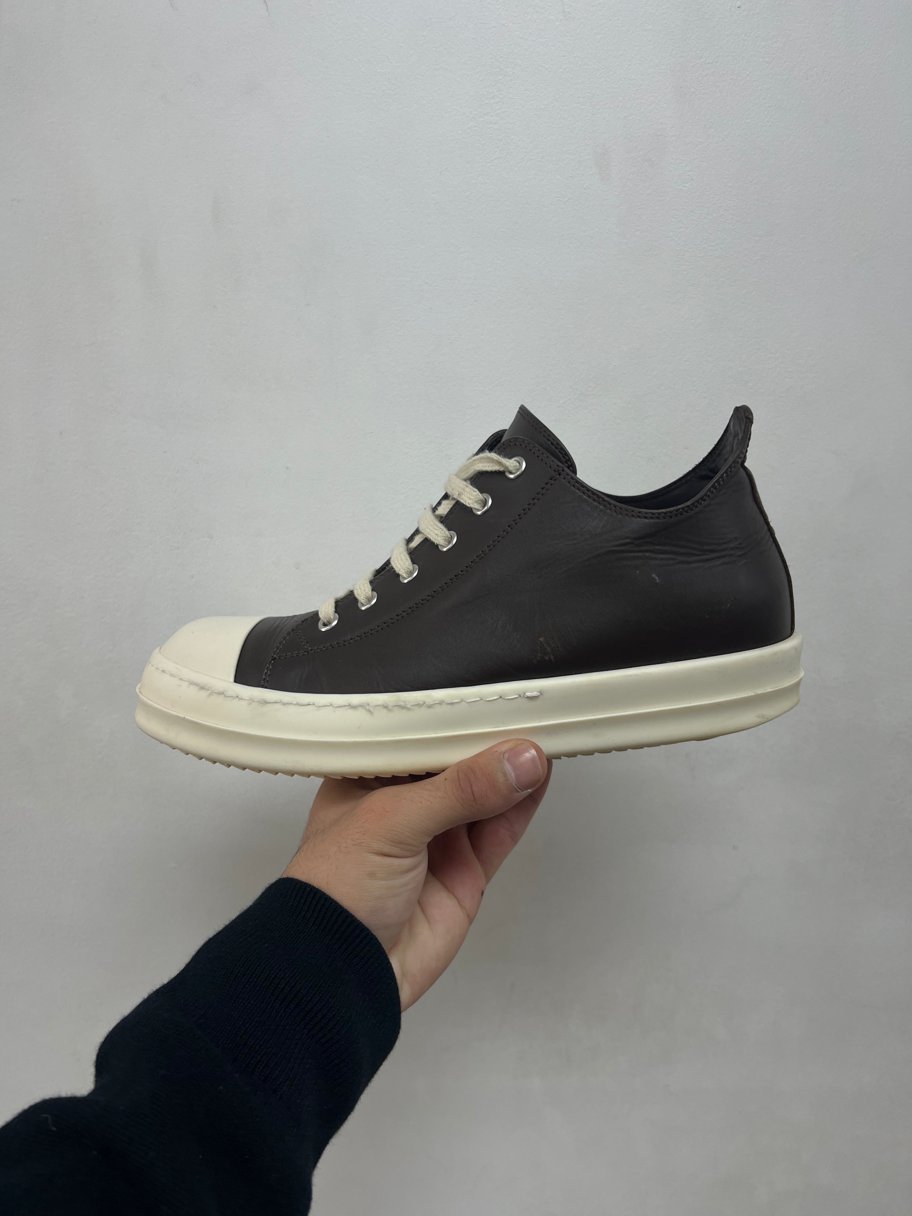 Rick Owens Brown Mainline Ramone Low Sneakers