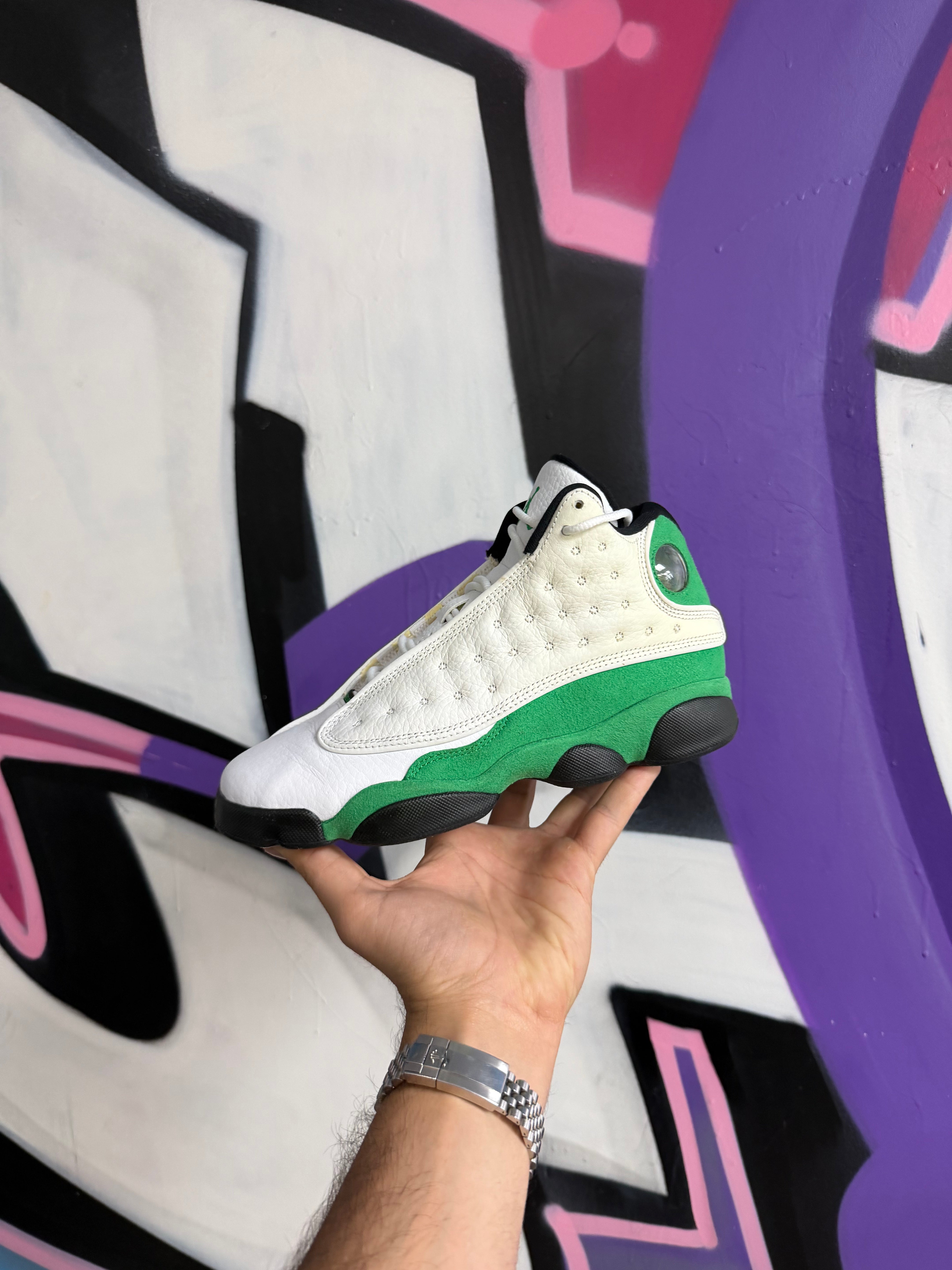 Jordan 13 Lucky Green Sneakers